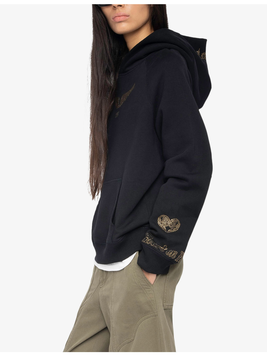 Georgy Branded Cotton-Jersey Hoody - 3