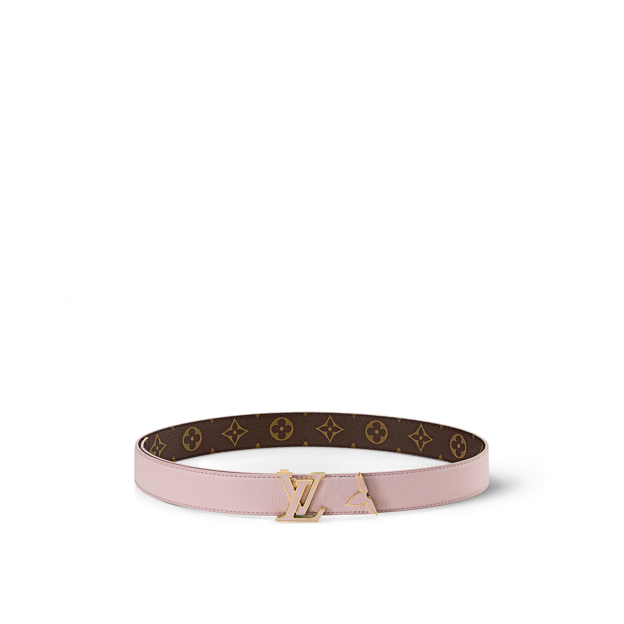Pretty LV Enamel 30mm Reversible Belt - 1