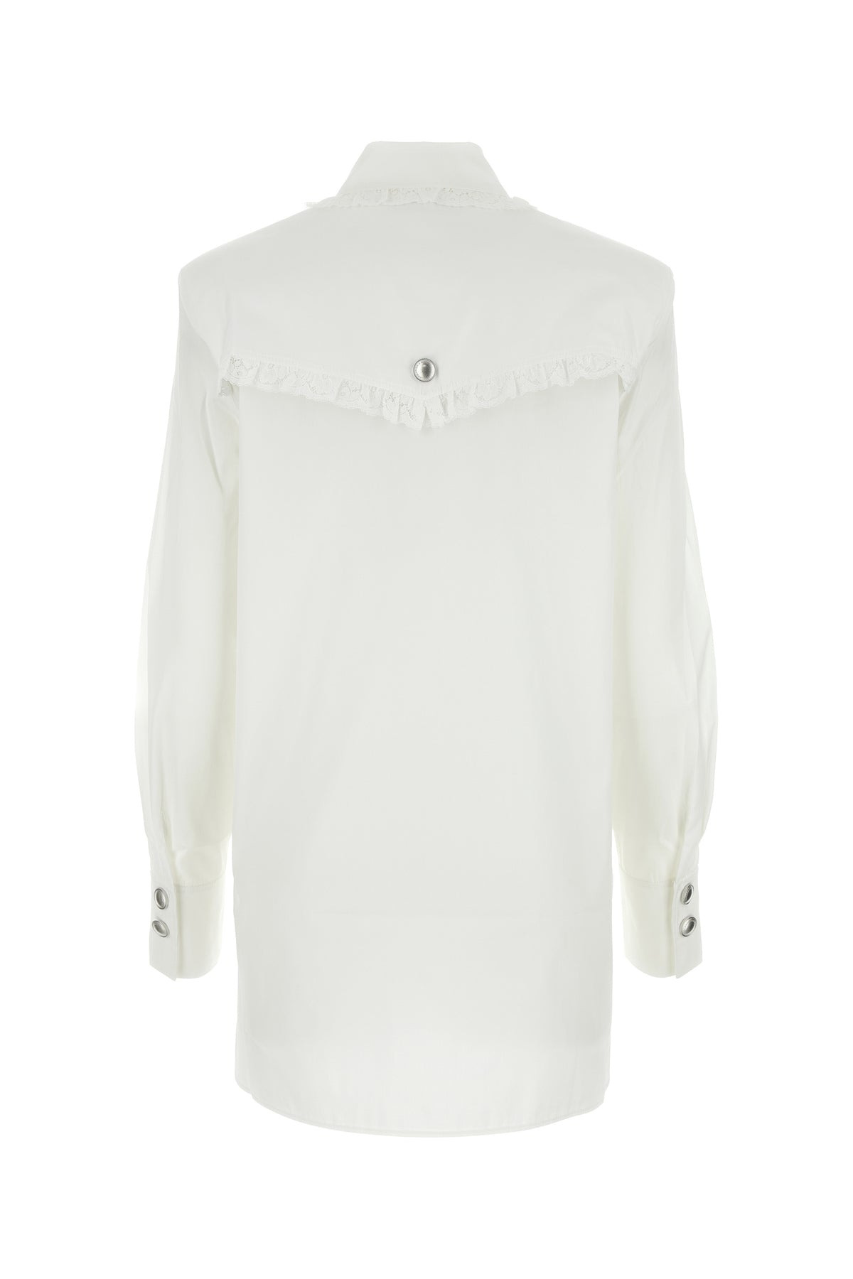 White poplin shirt dress - 2