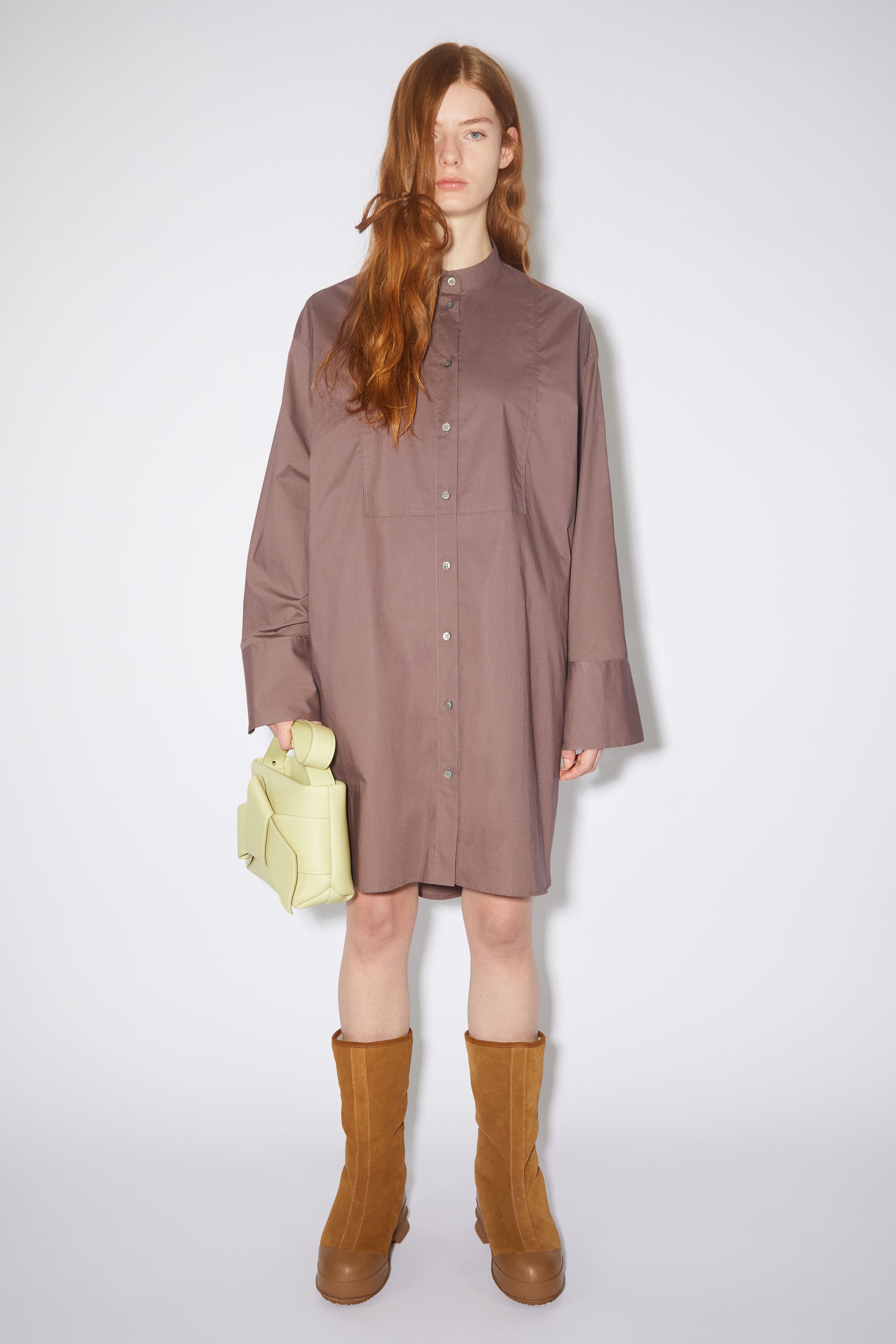 Shirt dress - Dove purple - 2