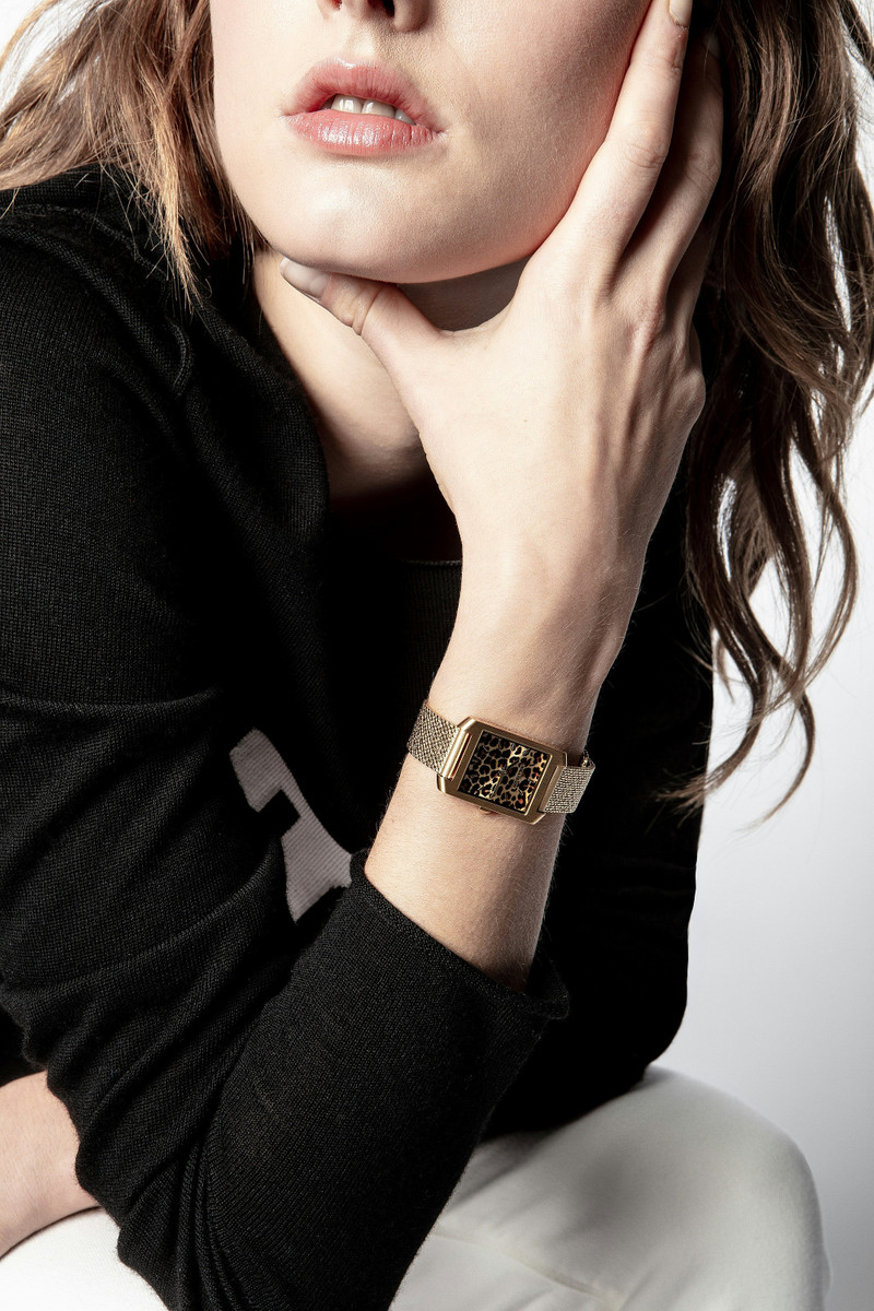 Leopard Printed Timeline Watch 3