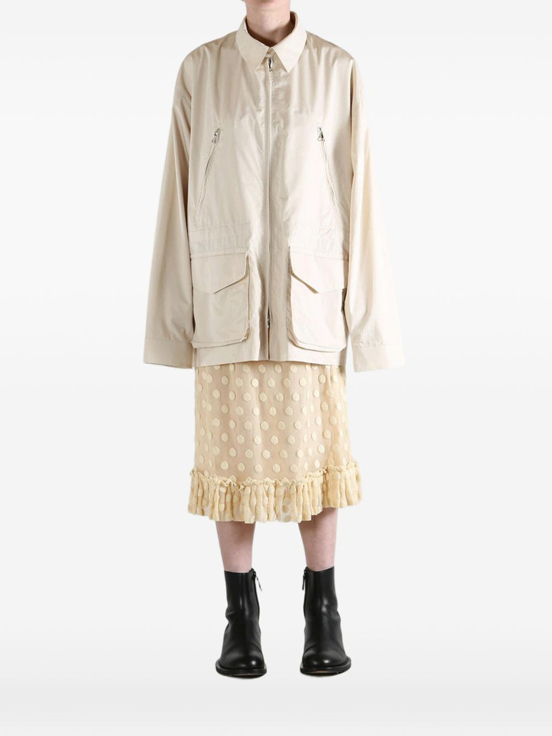 RIER multi-pocket zip-up coat outlook