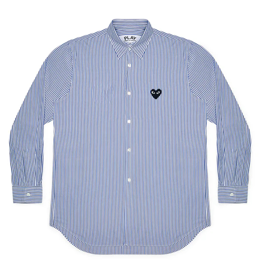 Single Black Emb Stripe Shirt - 1