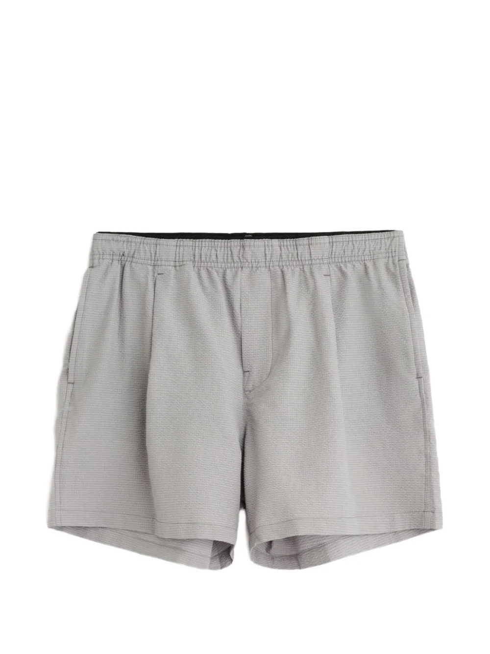 Seersucker pleated shorts - 1