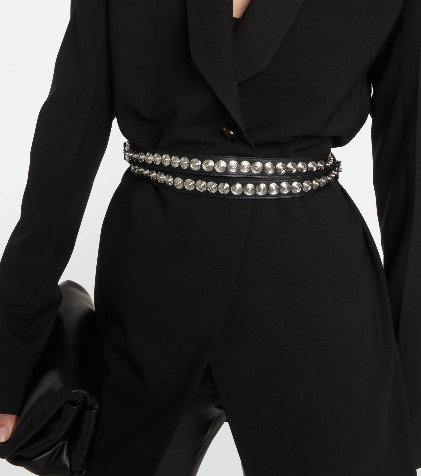 小物 ANN DEMEULENEESTER LEATHER STUDS BELT Ann Demeulemeester Linne studded leather belt | mytheresa | REVERSIBLE