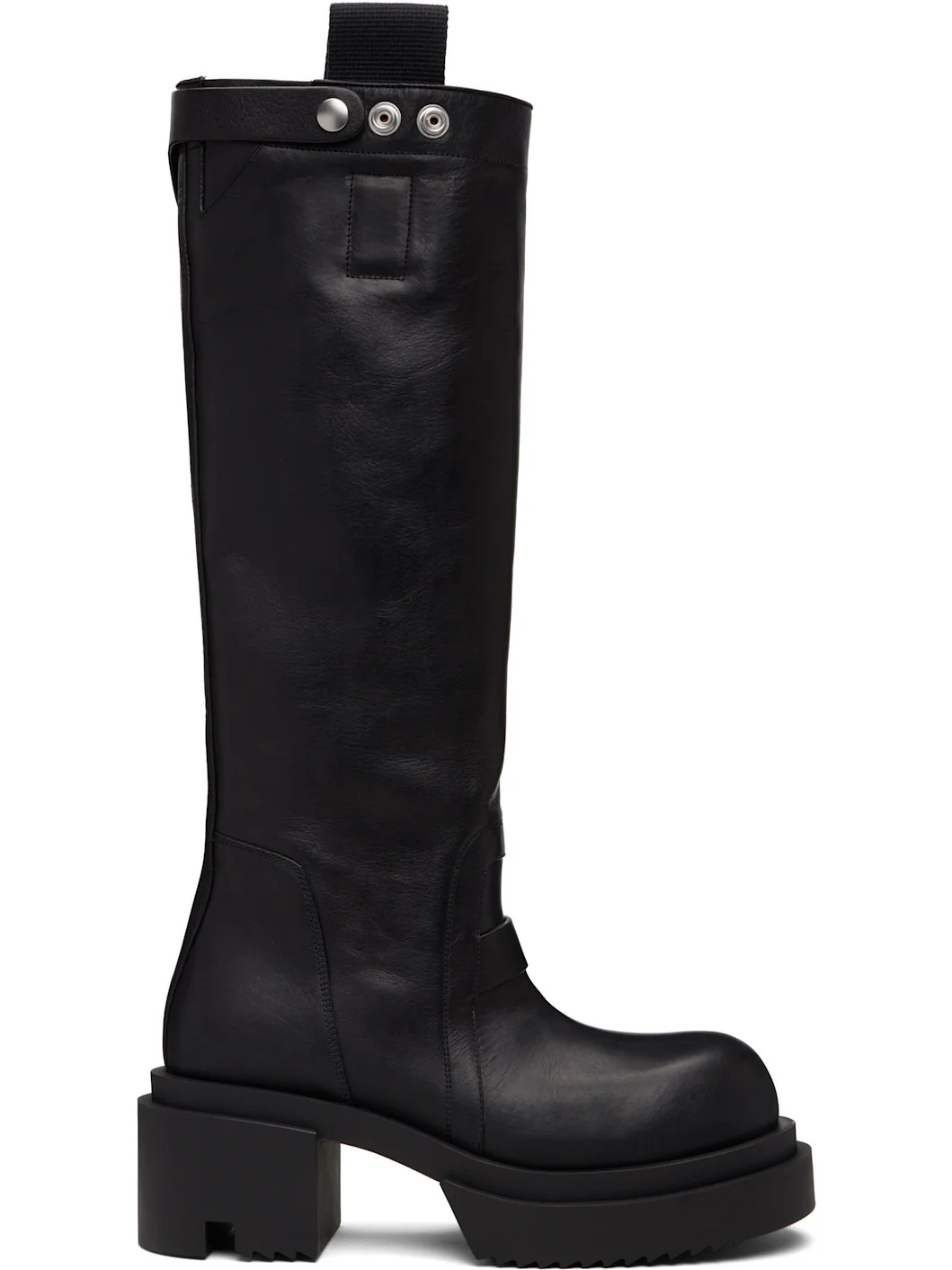 Black Concordians Pull On Mega Tractor Boots - 1