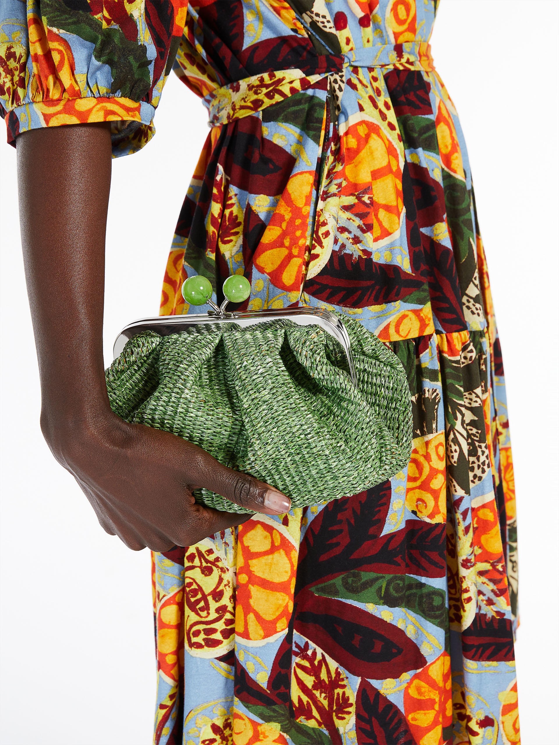 PALMA Small Pasticcino Bag in raffia - 6