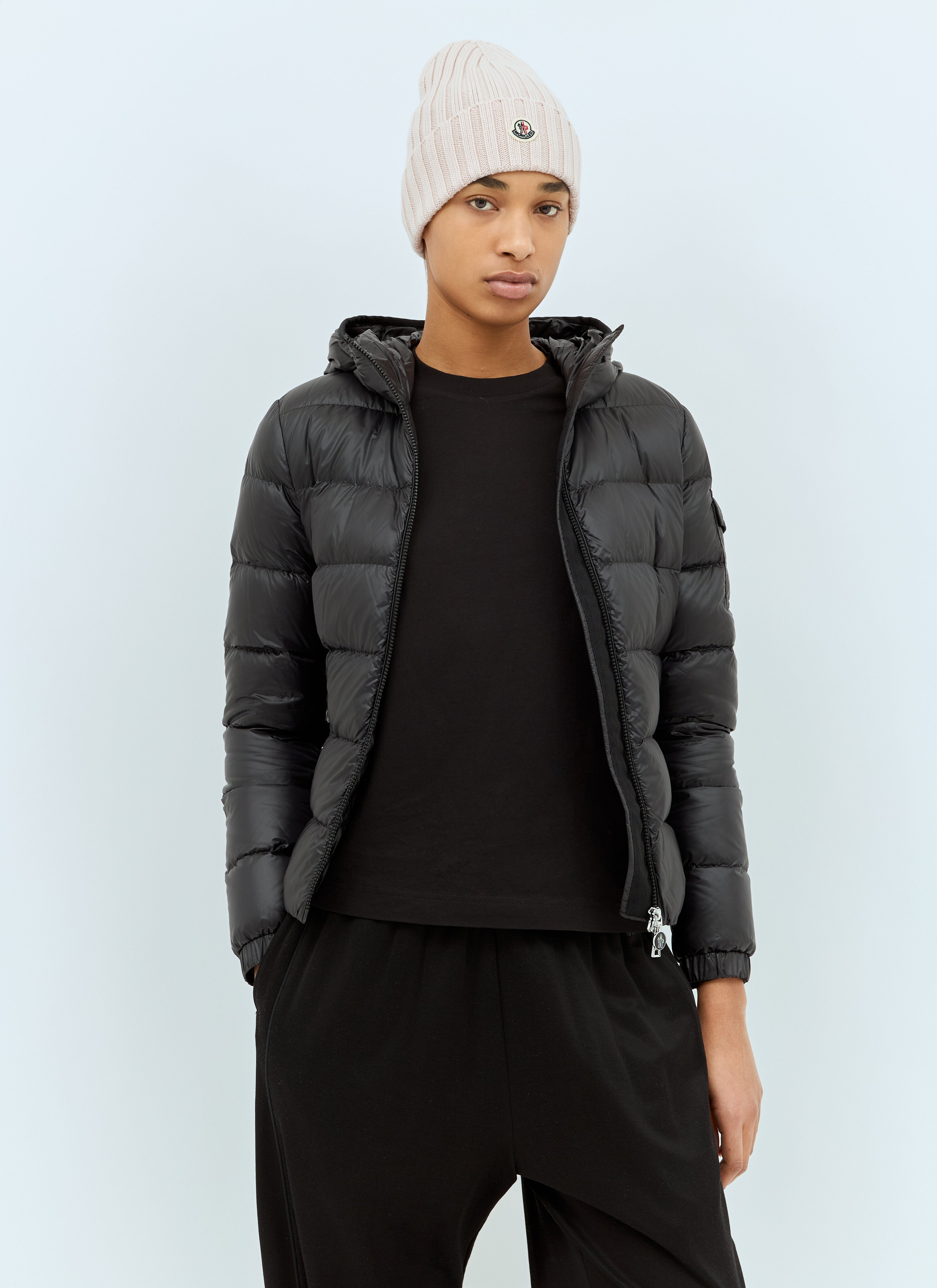 Moncler Women Logo Patch Beanie Hat - 2