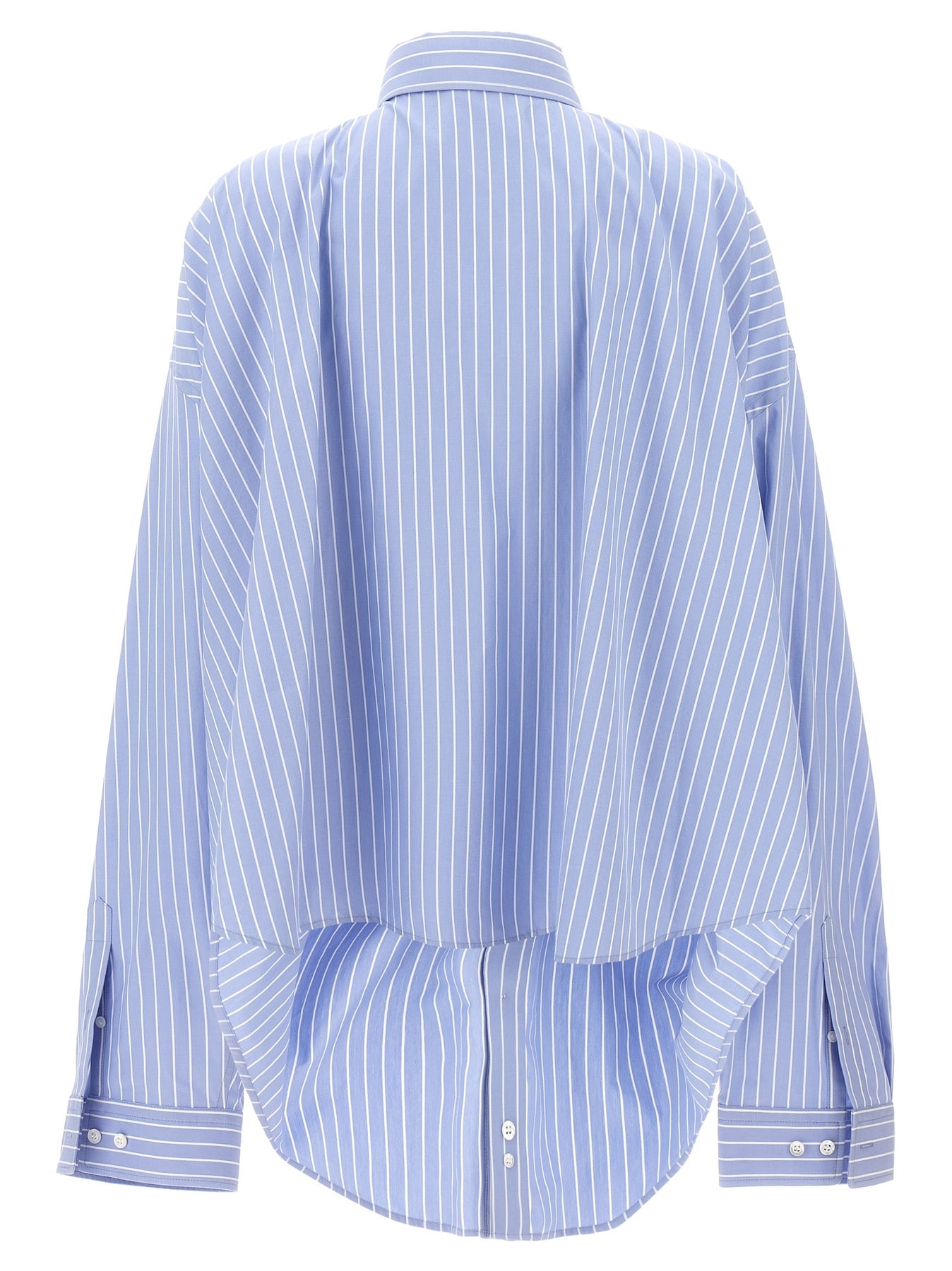 Asymmetric Shirt Shirt, Blouse Light Blue - 2