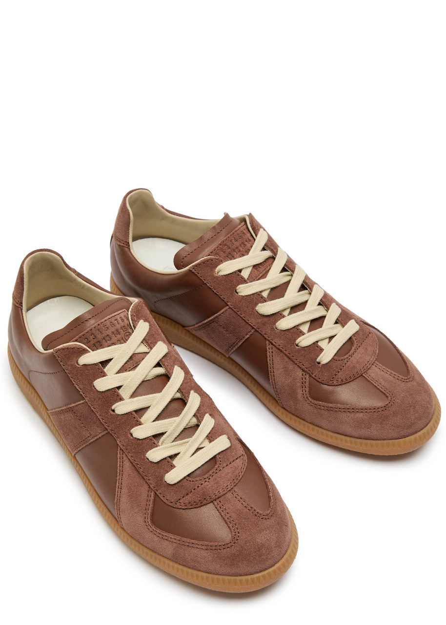 Maison Margiela Replica Panelled Leather Sneakers - 3