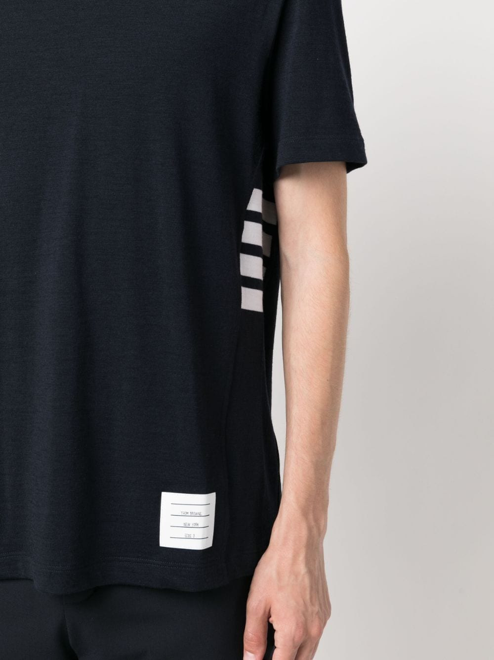 Thom Browne Men 4-Bar Logo-Patch T-Shirt - 4