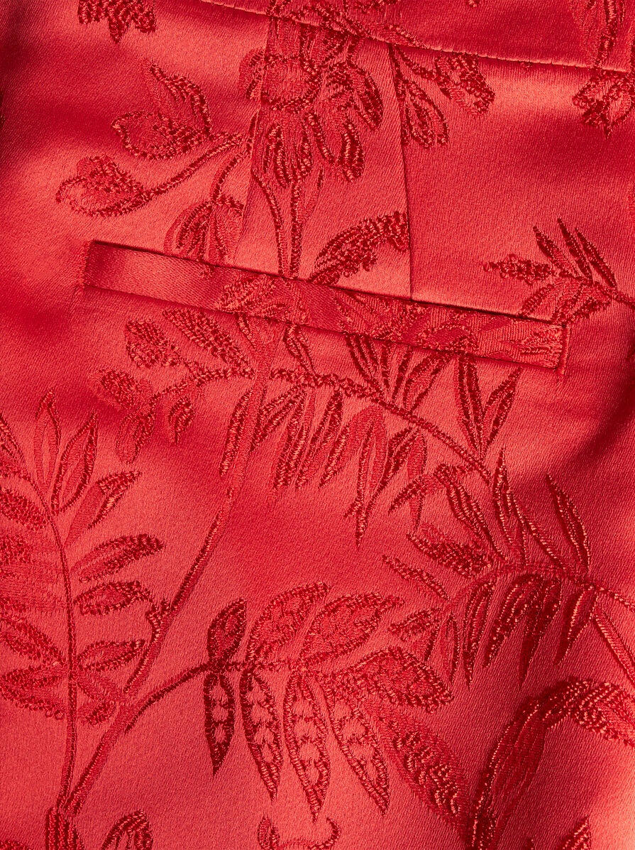 JACQUARD BROCADE CIGARETTE TROUSERS - 7