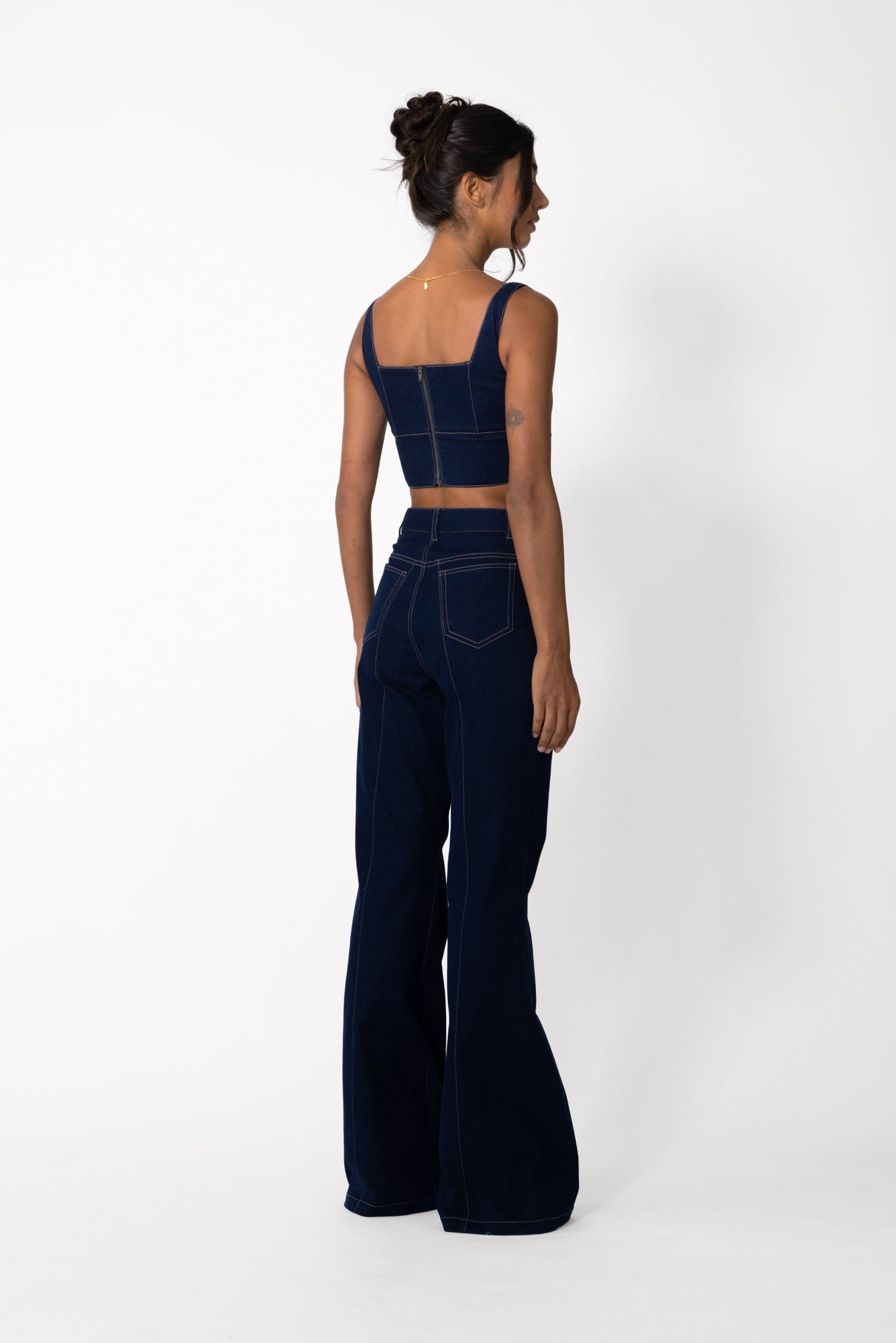 BRIDGETTE DENIM TOP - 3