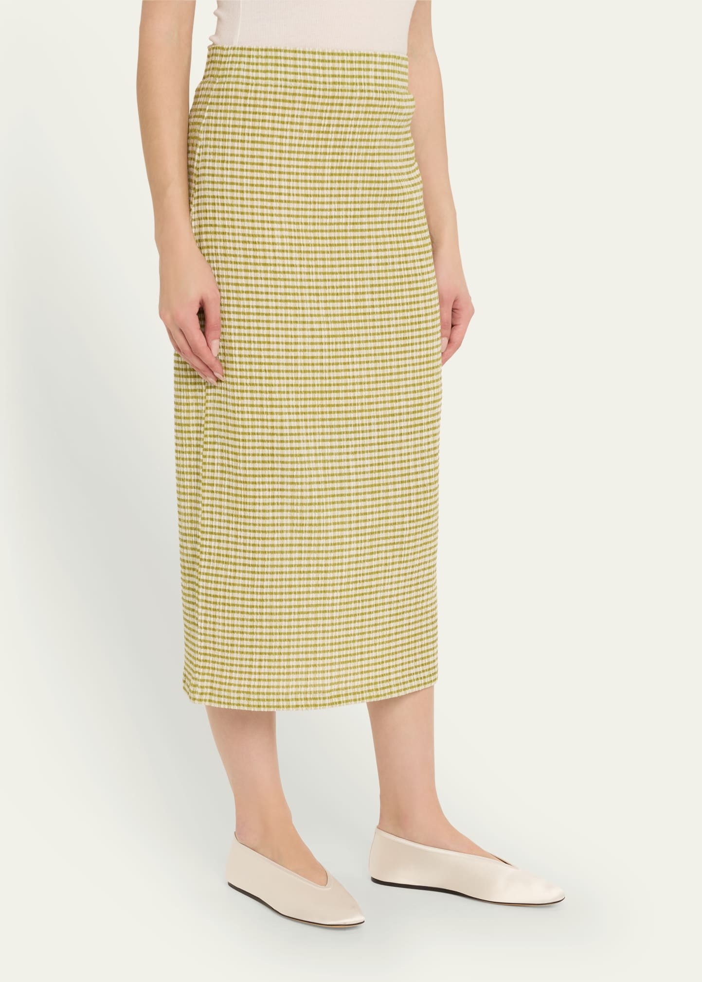 Midi Pencil Skirt - 4