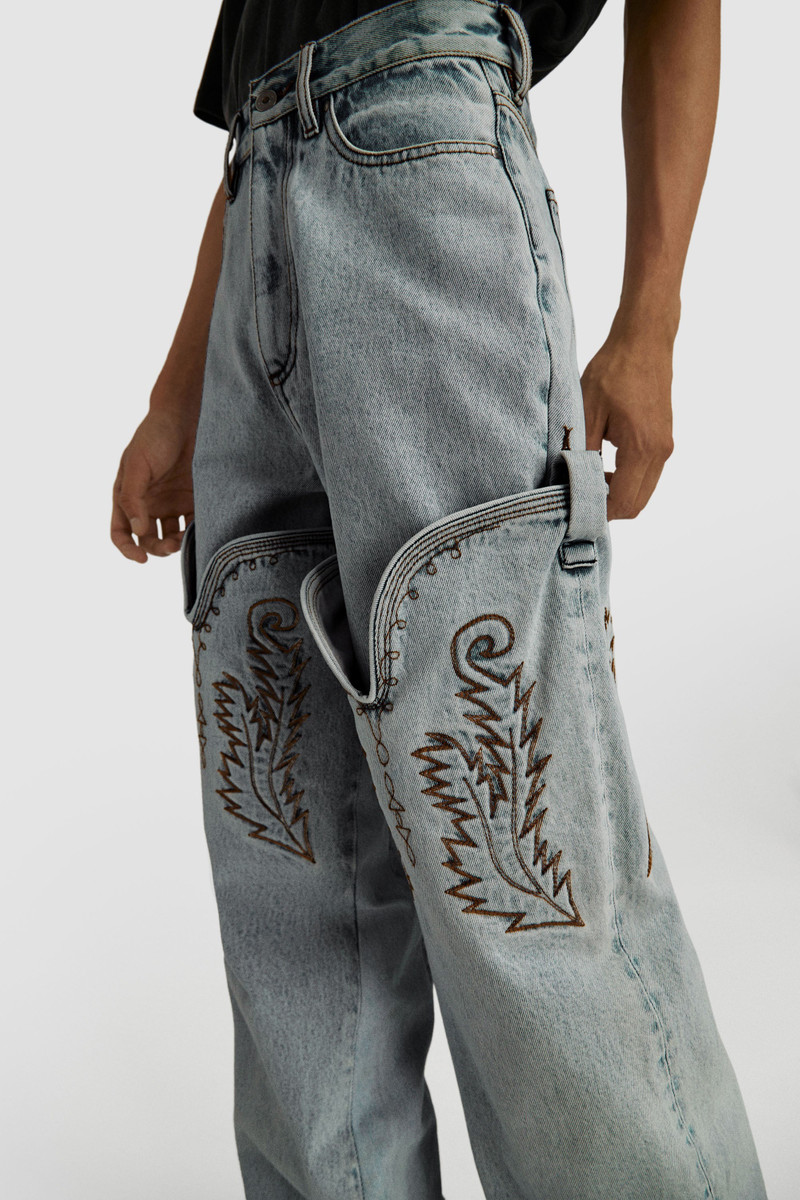【未使用】Y/project cowboy high cuff jeans Y/Project Cowboy High Cuff Jeans | REVERSIBLE