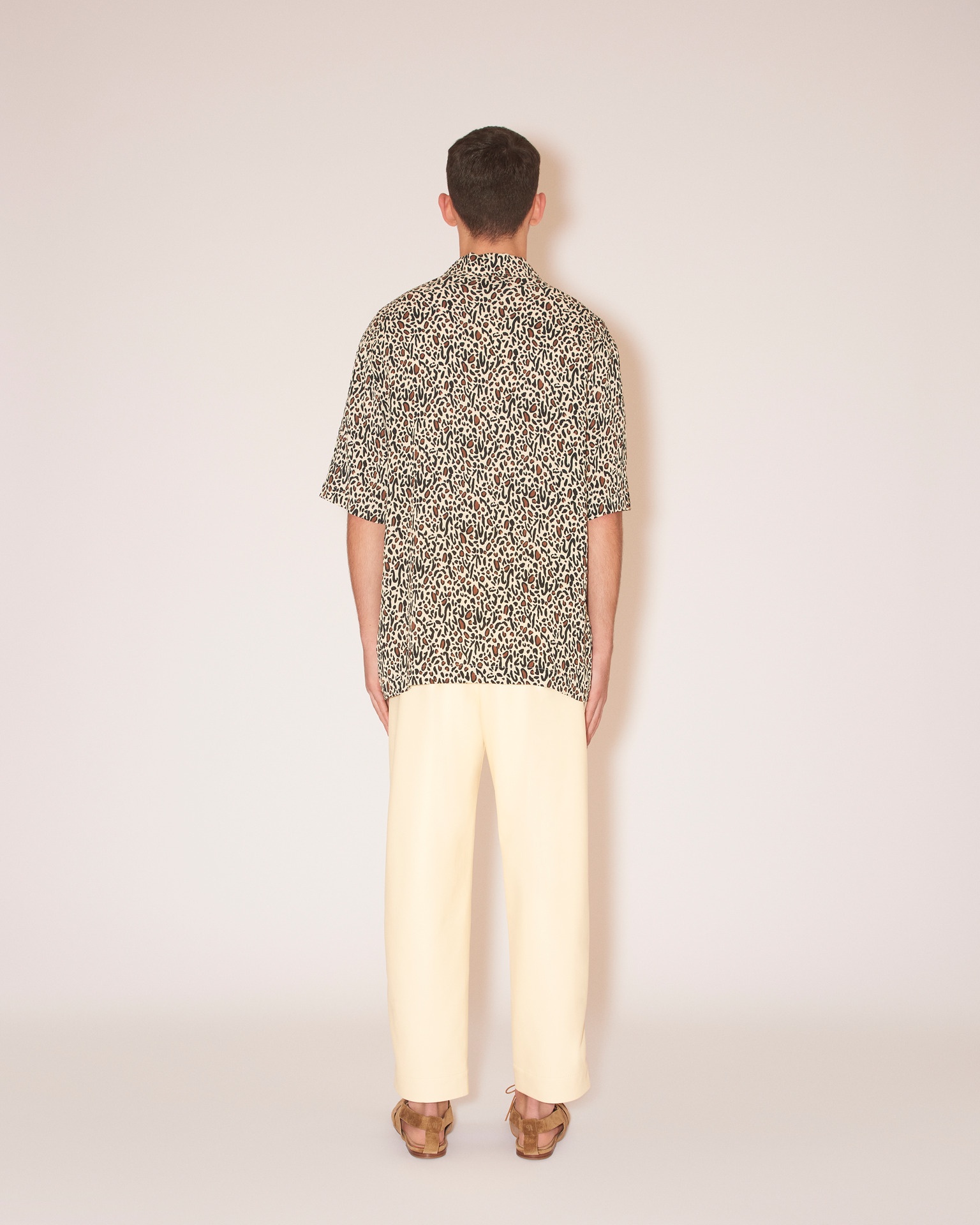 JAIN - Vegan leather relaxed pants - Vanilla - 4