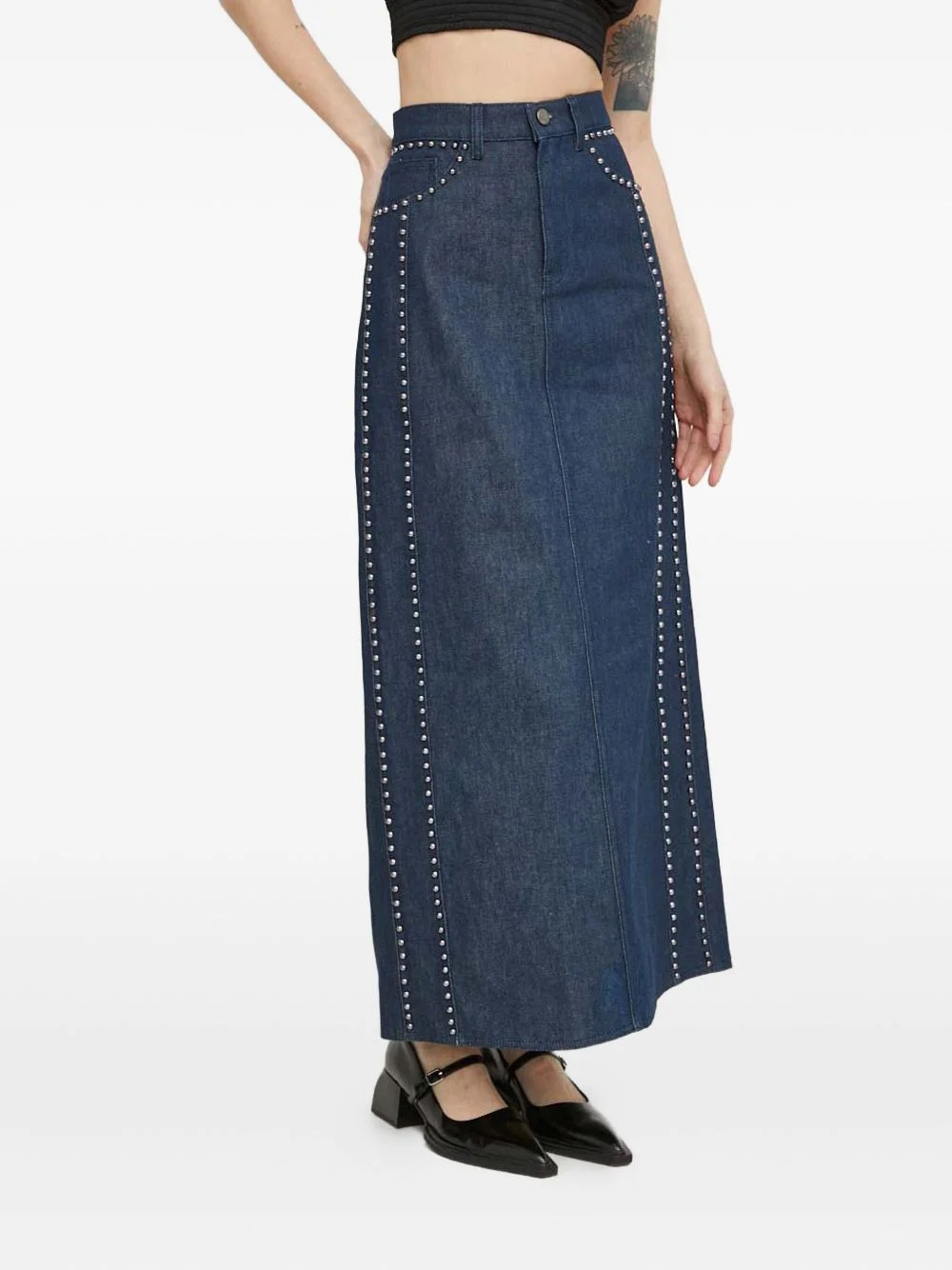 RockieGZ studded maxi skirt - 1
