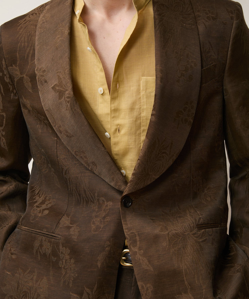 Italian Linen-Cupro Dayshawl Jacket 5