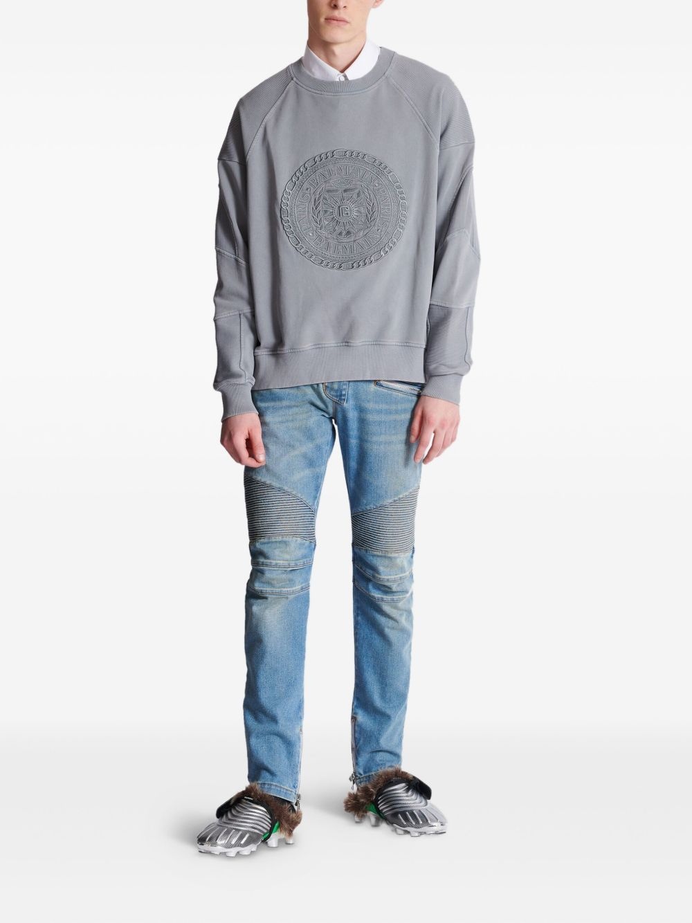 embroidered sweatshirt - 2