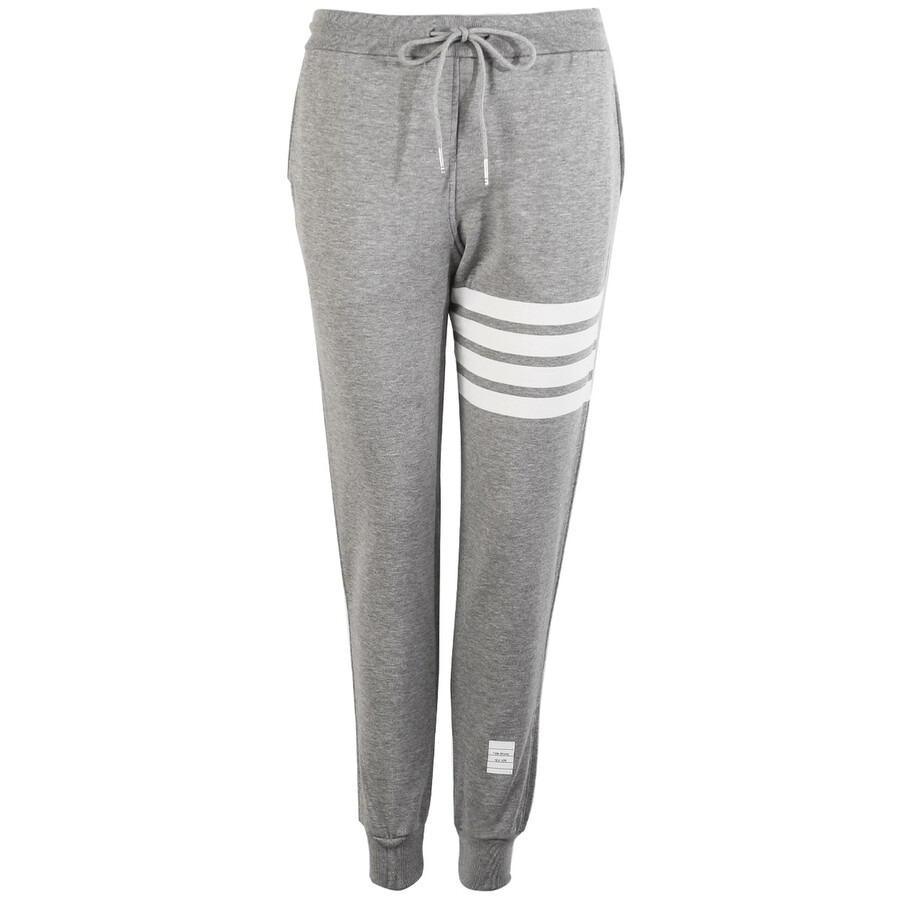 Thom Browne Light Grey 4-Bar Engineered Track Pants - 5