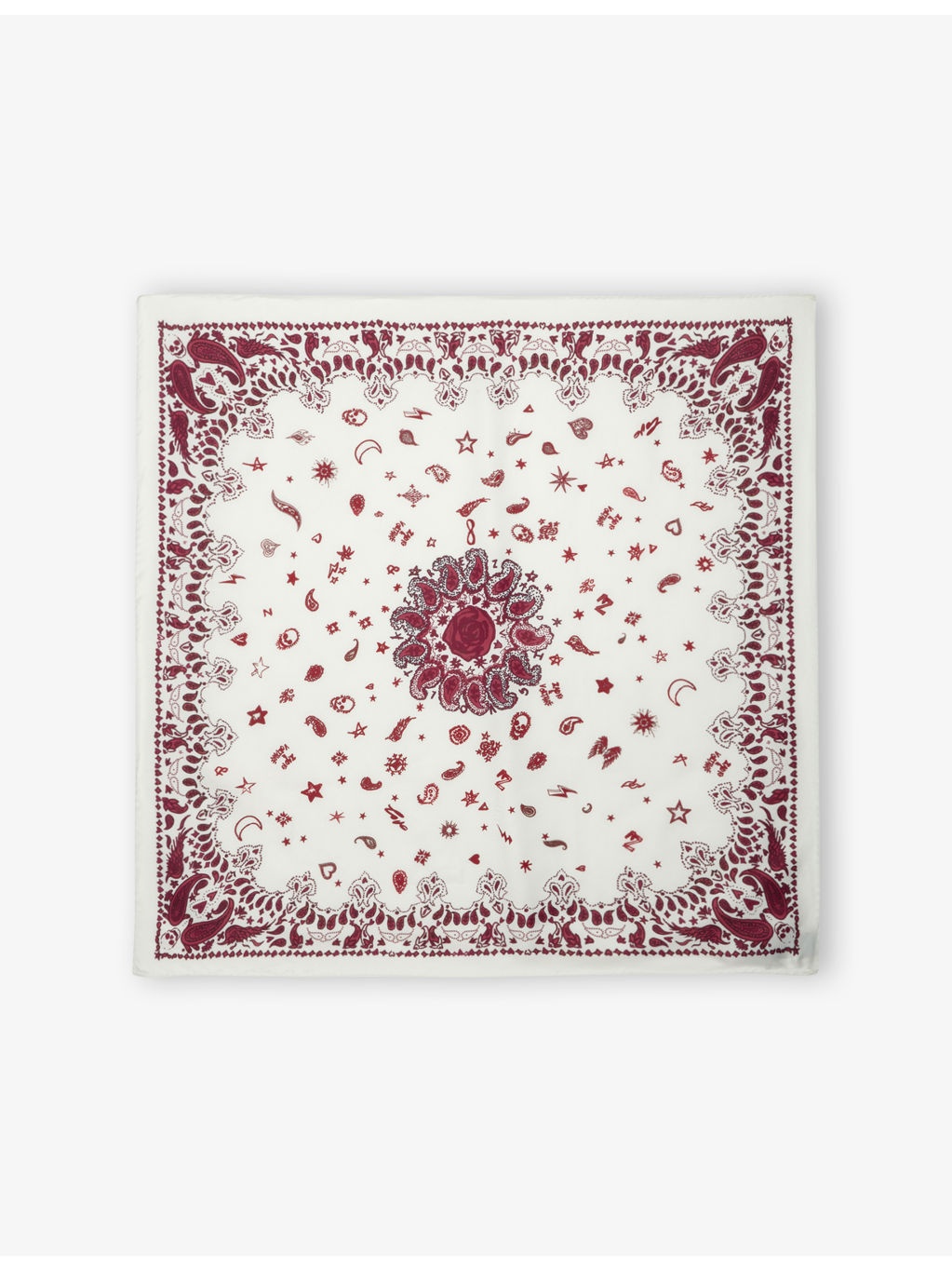Debbie Bandana-Print Viscose and Silk-Blend Scarf - 1