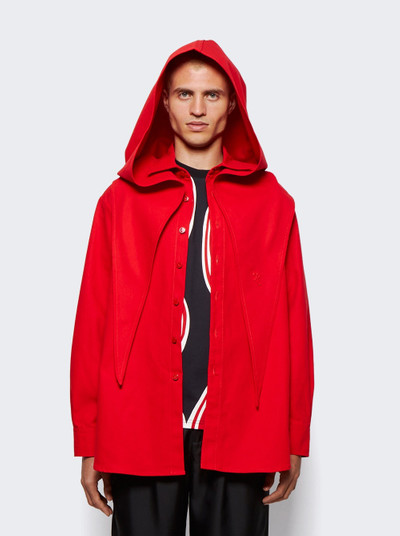 Raf Simons Denim Big Hood Red outlook