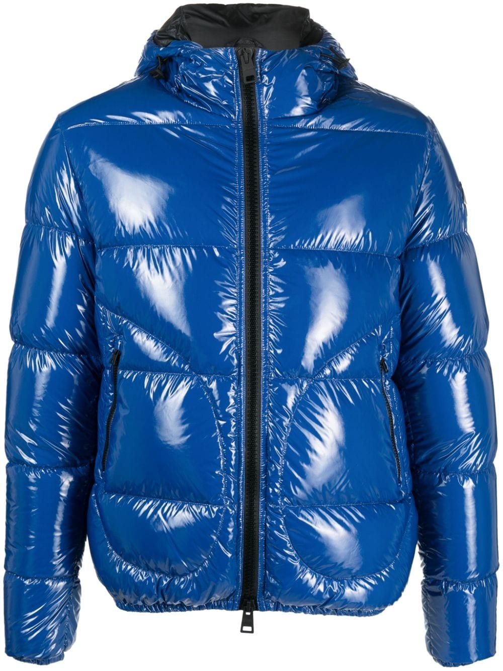 padded hooded down jacket - 1