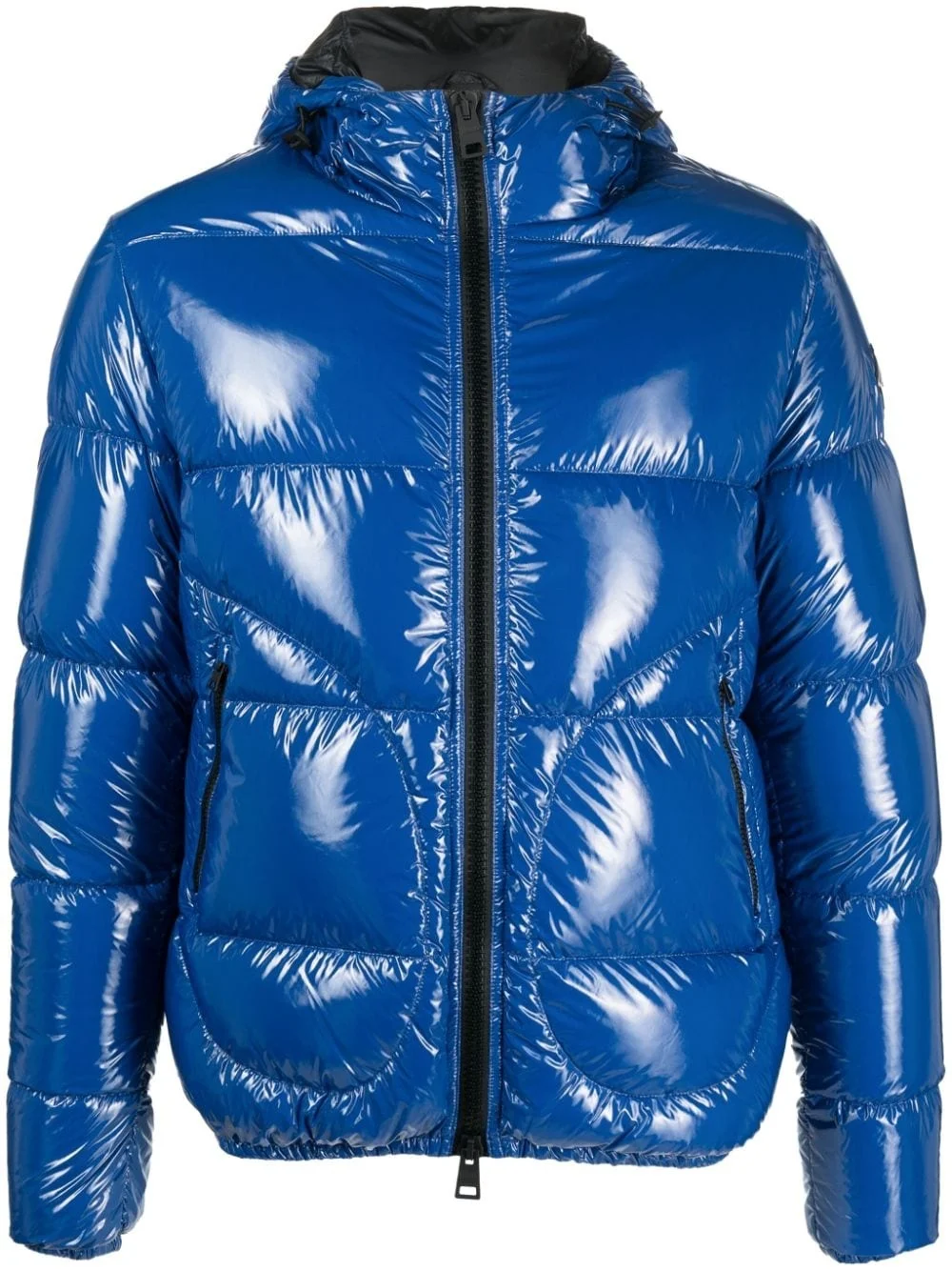 padded hooded down jacket - 1