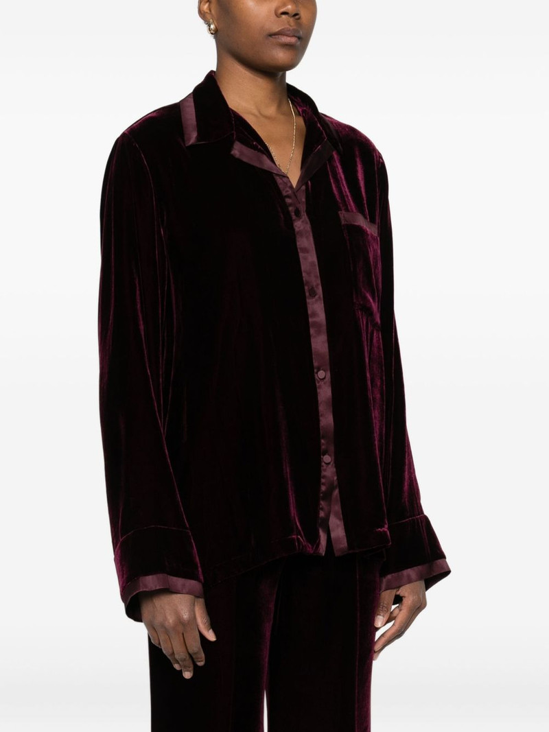 chest-pocket satin-trim shirt 3