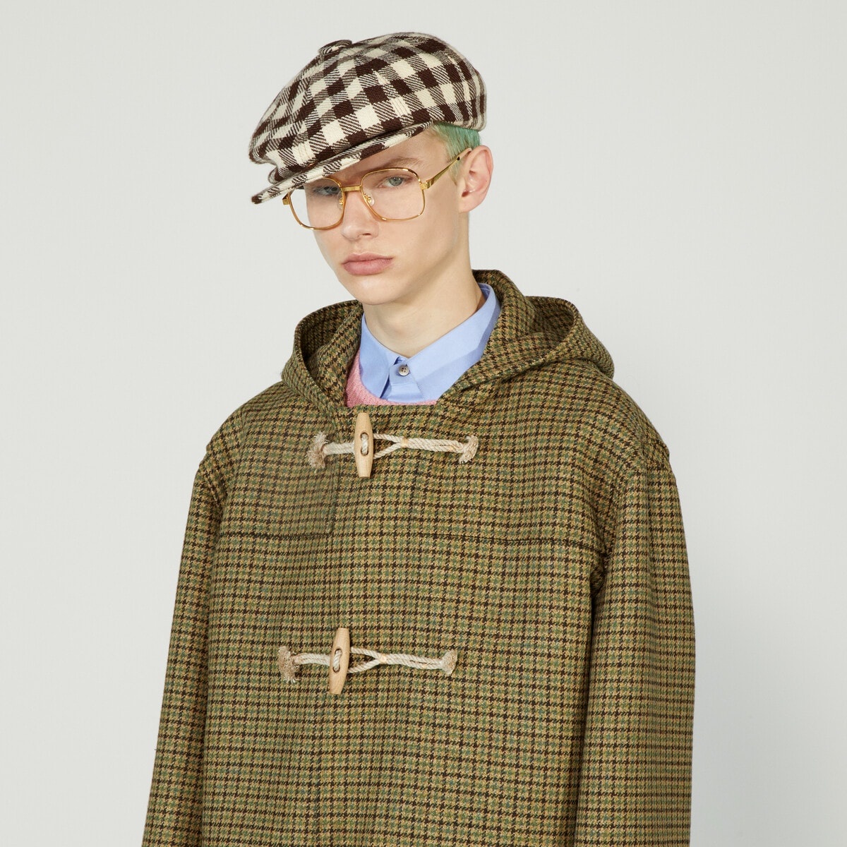 Gucci HA HA HA houndstooth coat - 4