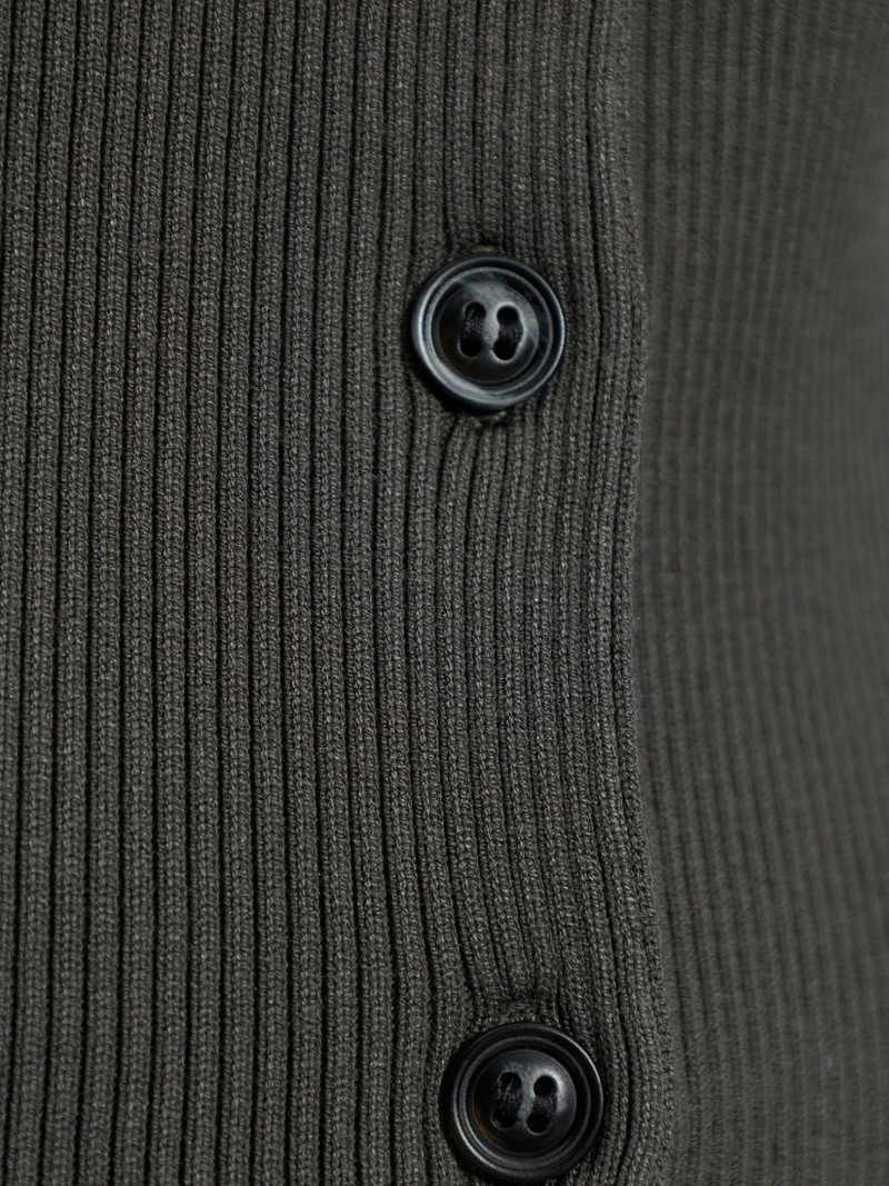 ribbed buttoned cardigan 5