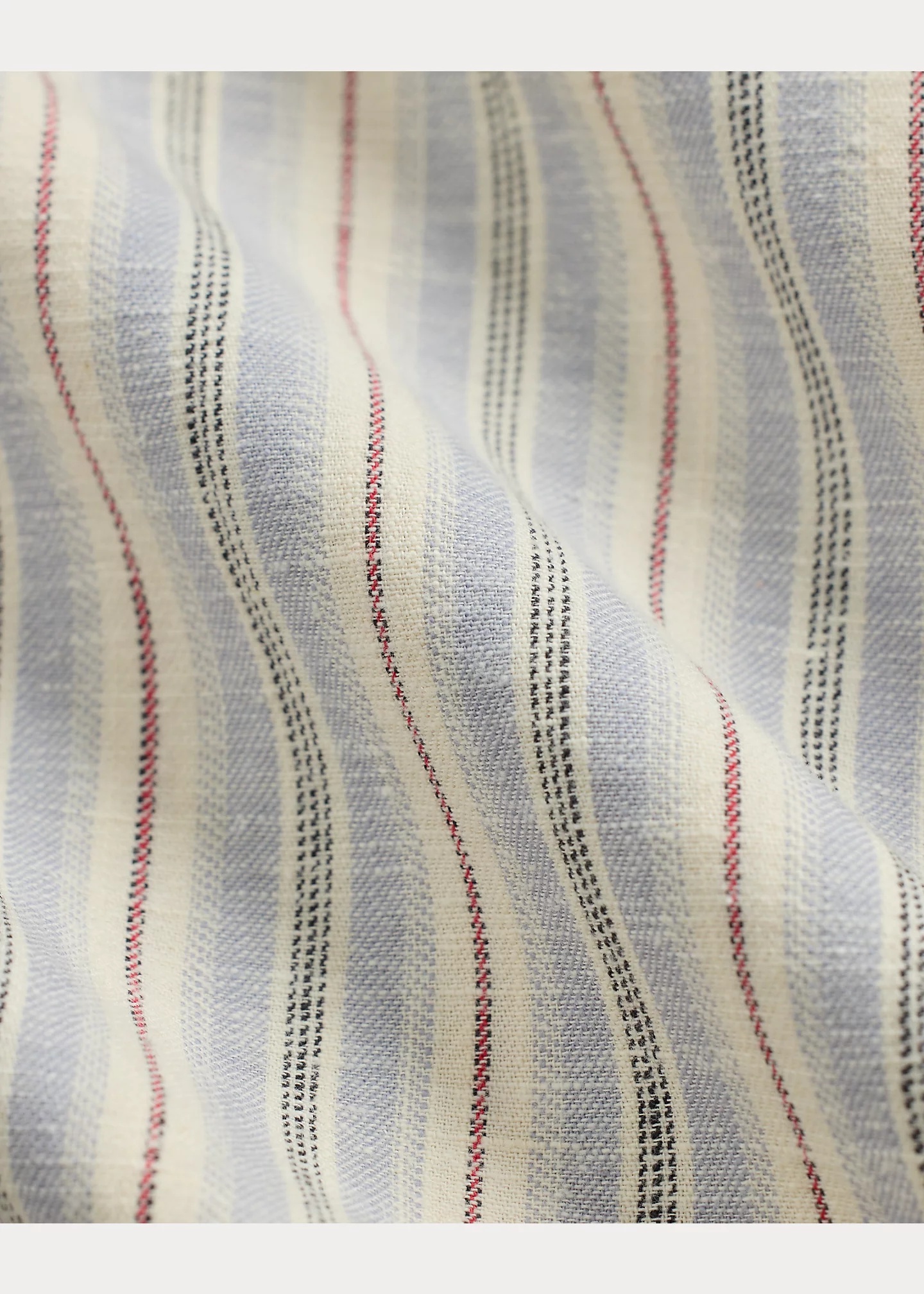 Striped Twill Popover Shirt - 5
