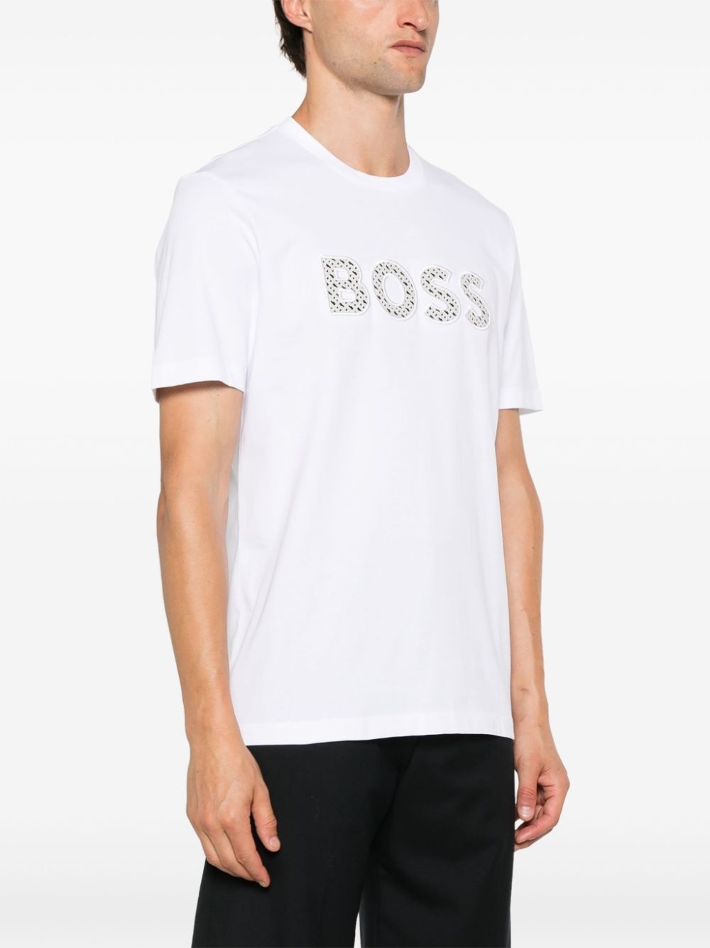 logo-patch T-shirt - 3