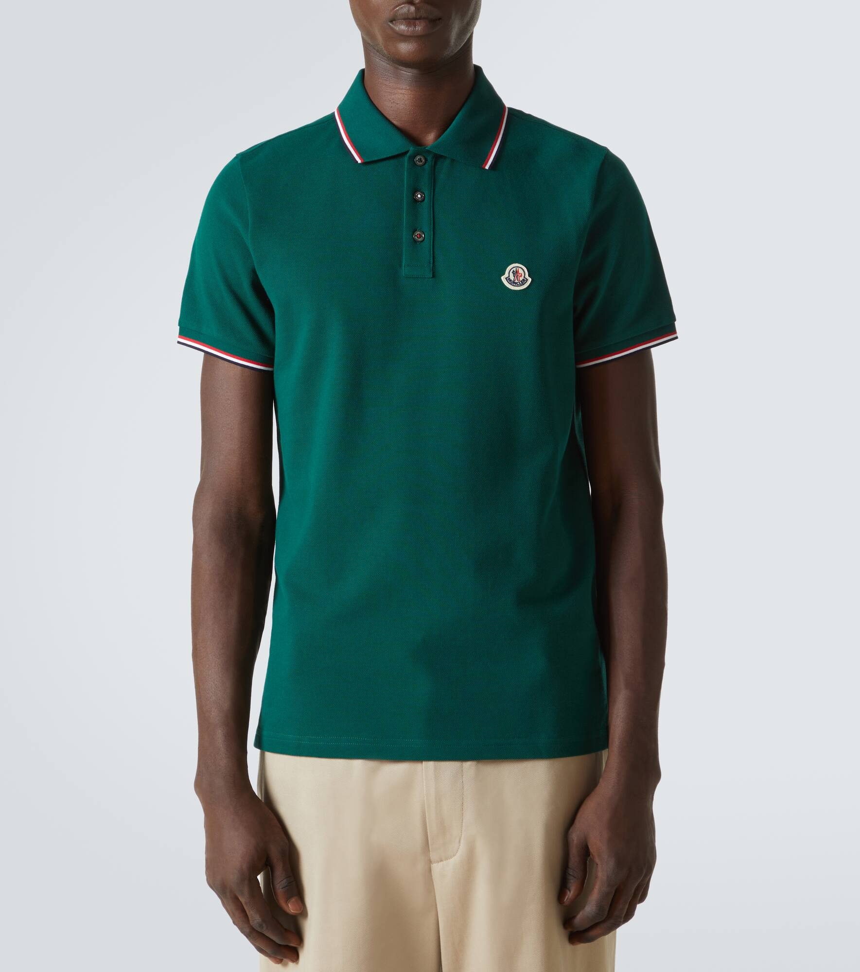 Logo cotton piqué polo shirt - 3