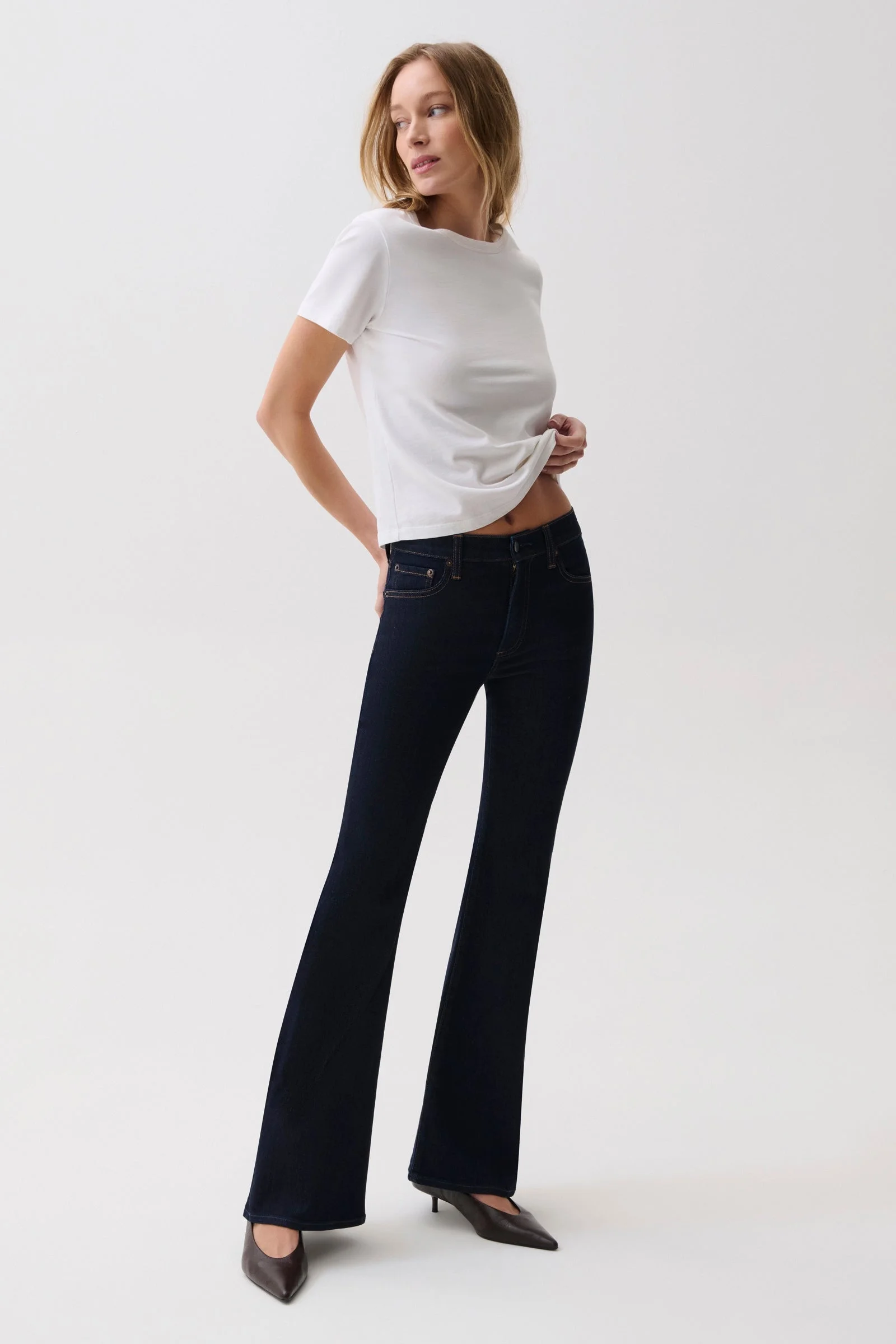 KINSLEY MID RISE ULTRA FLARE - NIGHT FLIGHT - 1