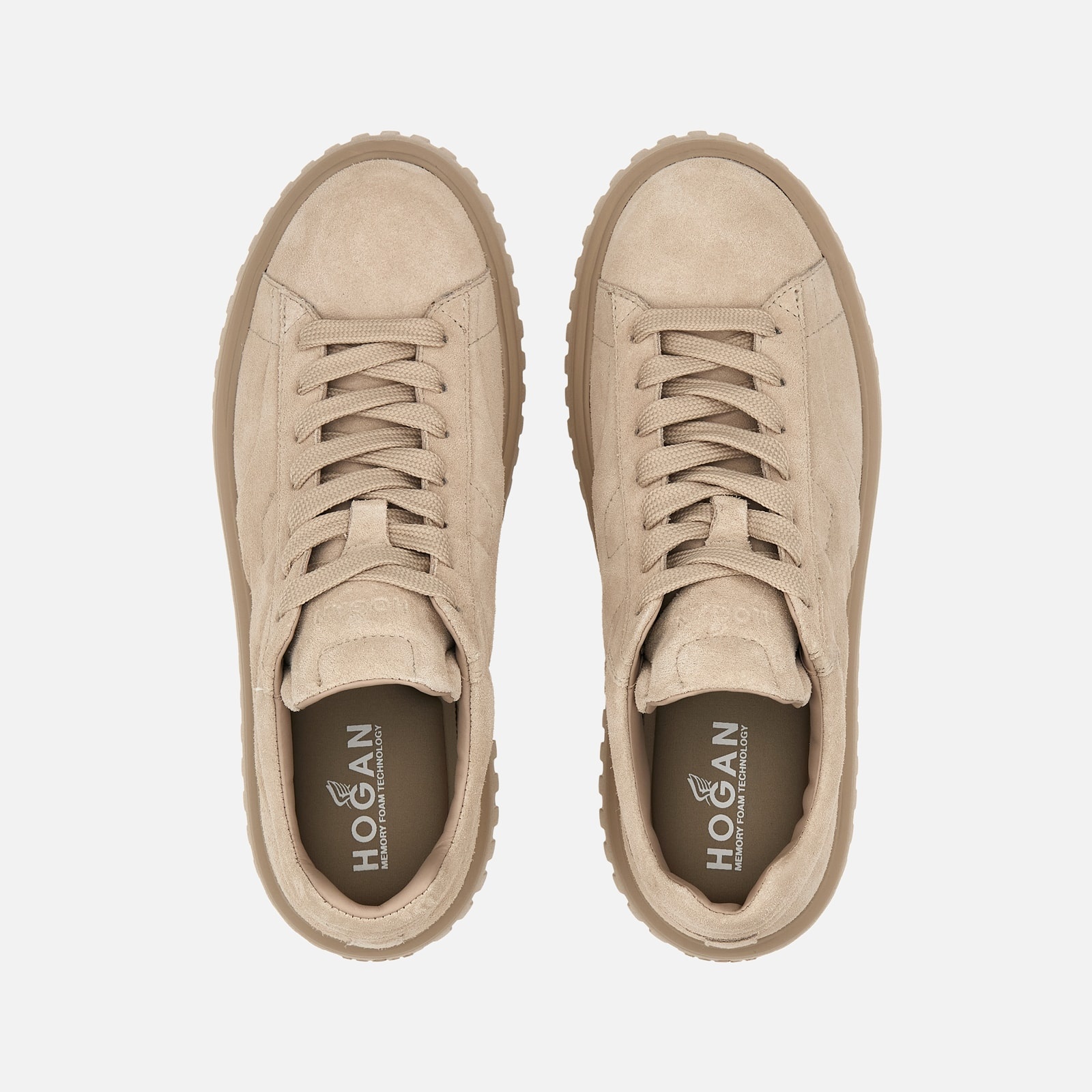 スニーカー HOGAN Sand Suede H-Stripes Sneakers HOGAN Sneakers Hogan H-Stripes | REVERSIBLE