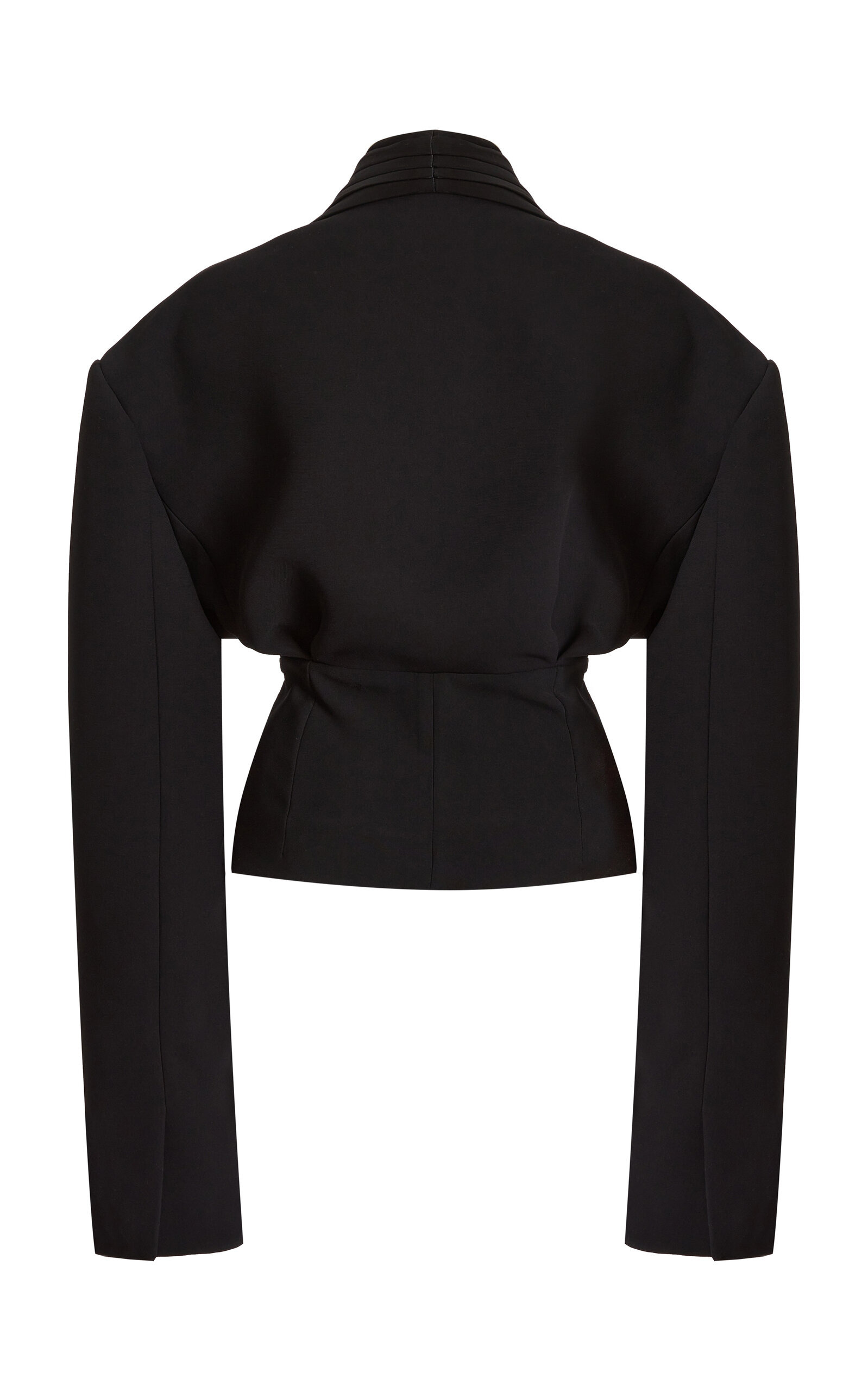 Cummerbund Collar Tuxedo Top black - 4