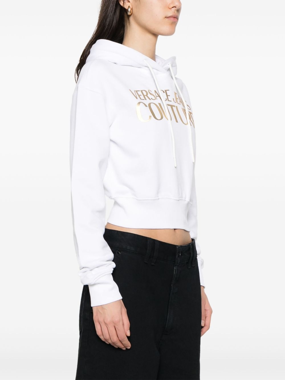 logo-print hoodie - 3