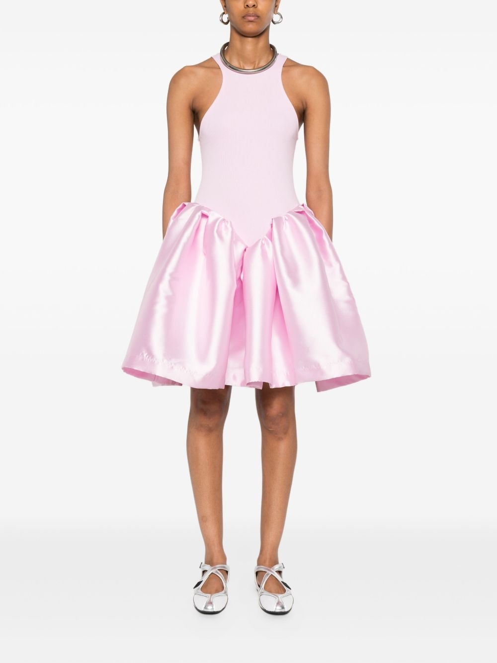 flared mini dress - 2