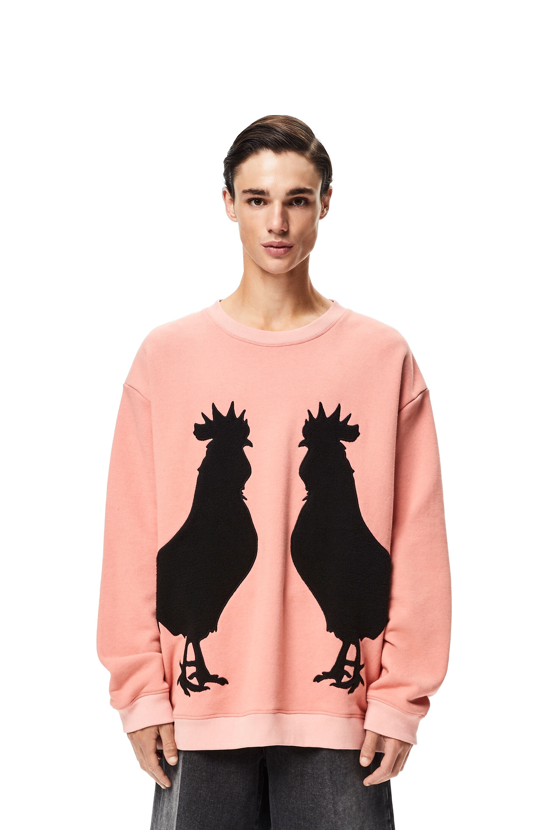 Rooster oversize sweatshirt in cotton - 3