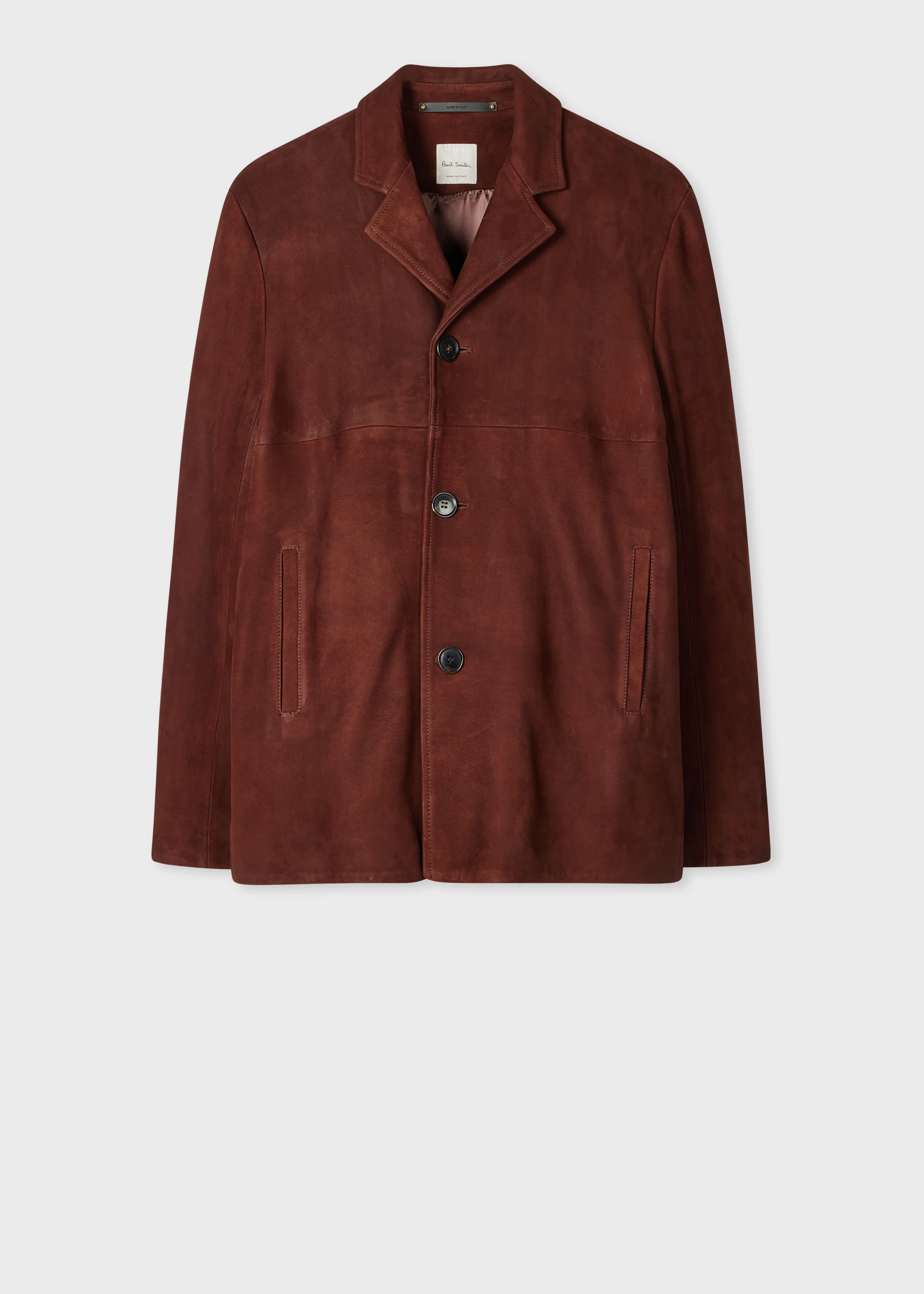 Brown Nubuck Leather Jacket - 1