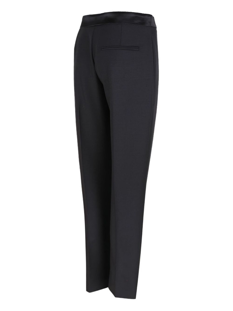 satin-waistband wool trousers 3