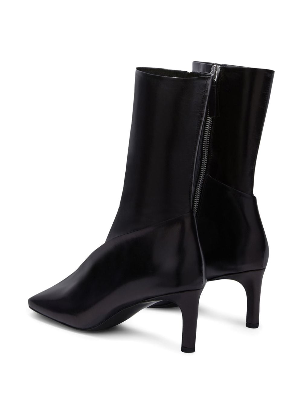 square-toe ankle boots - 3