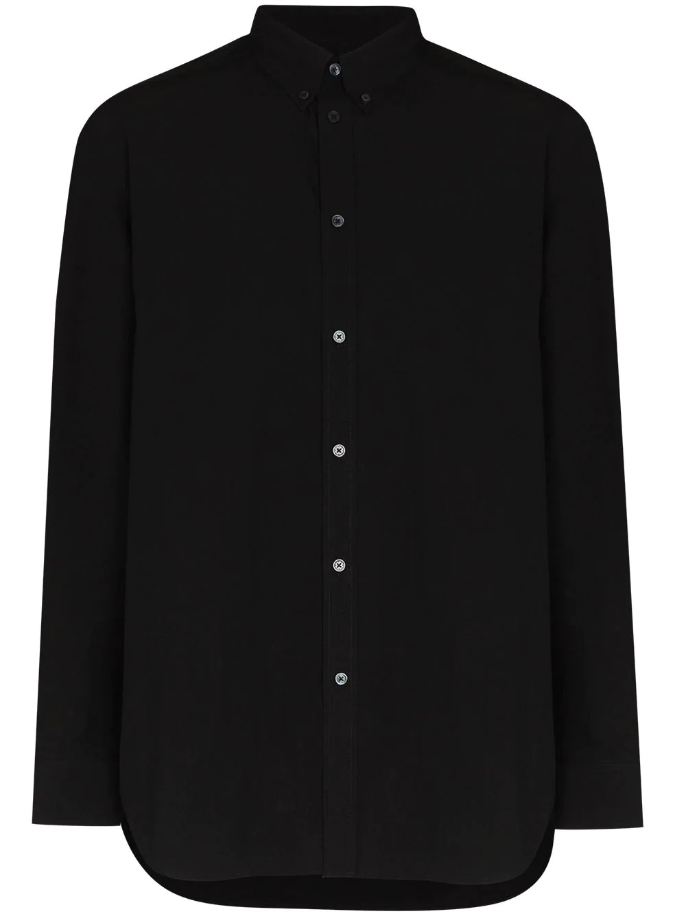 logo-print long-sleeve shirt - 1