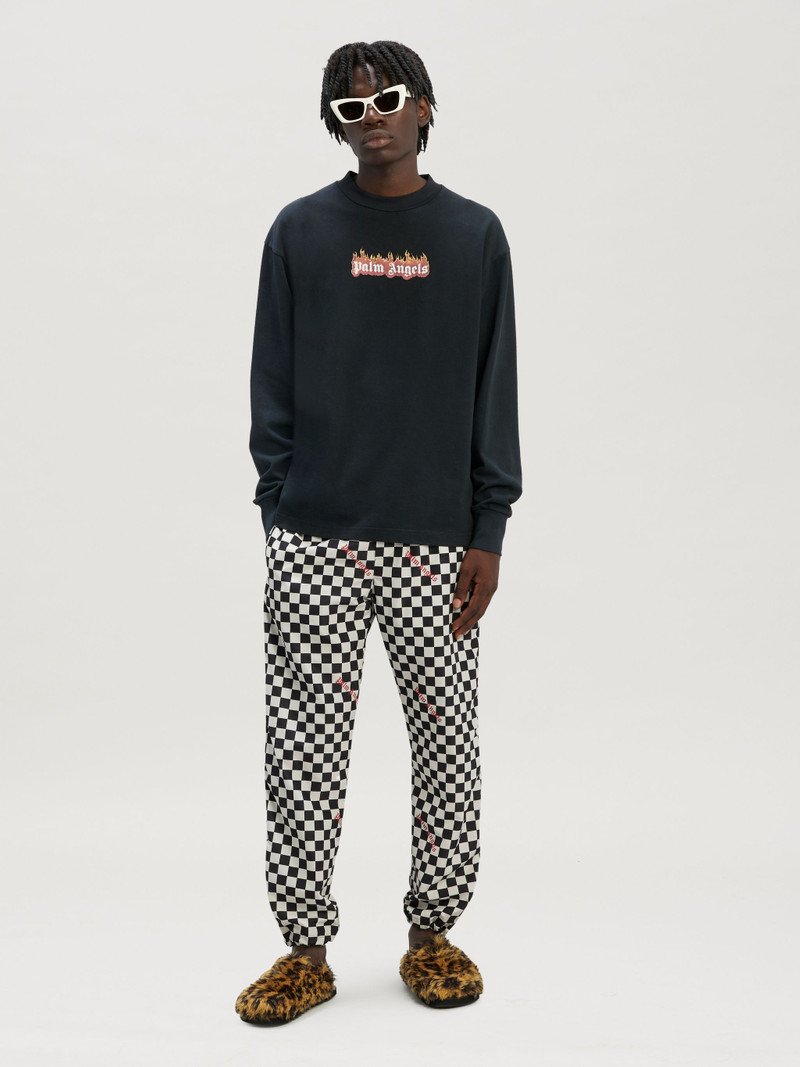 Palm Angels BURNING LOGO CLASSIC TEE LONG SLEEVES outlook