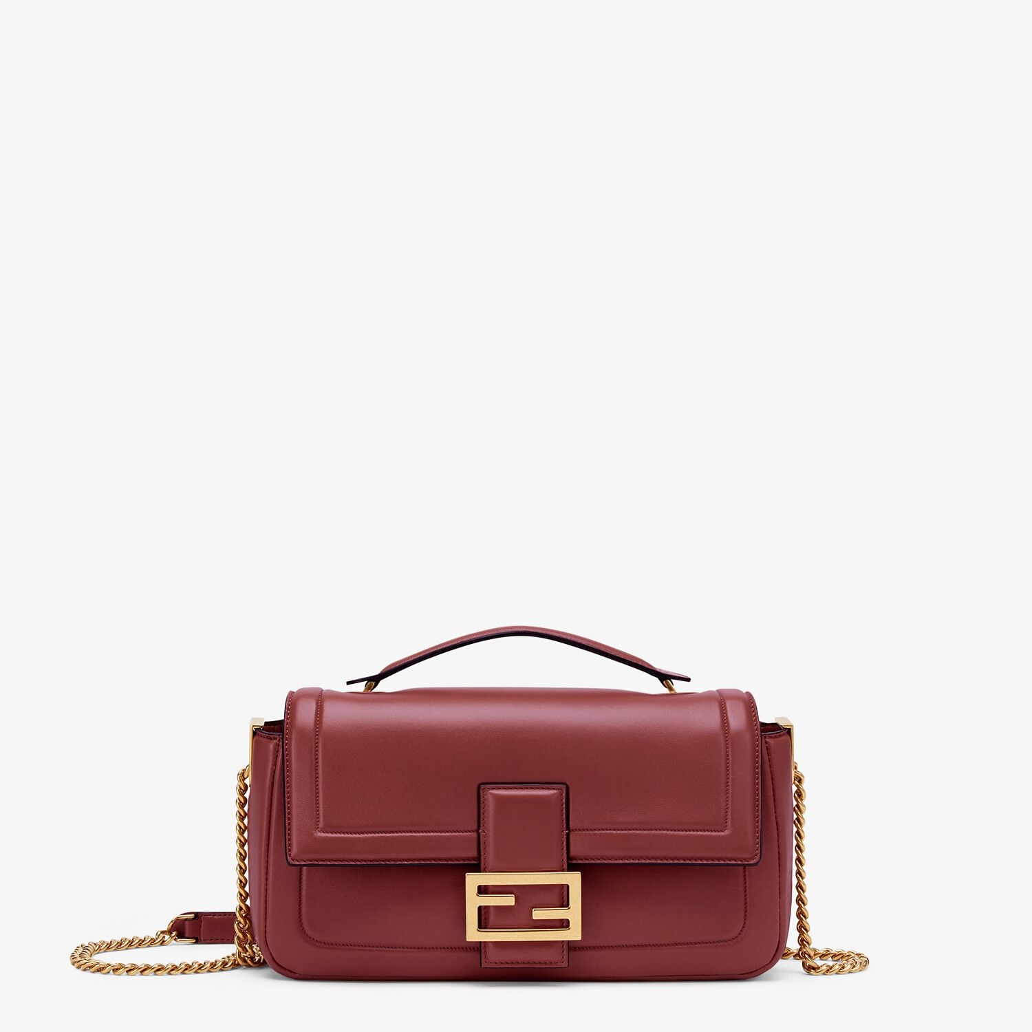 Red nappa leather bag - 1