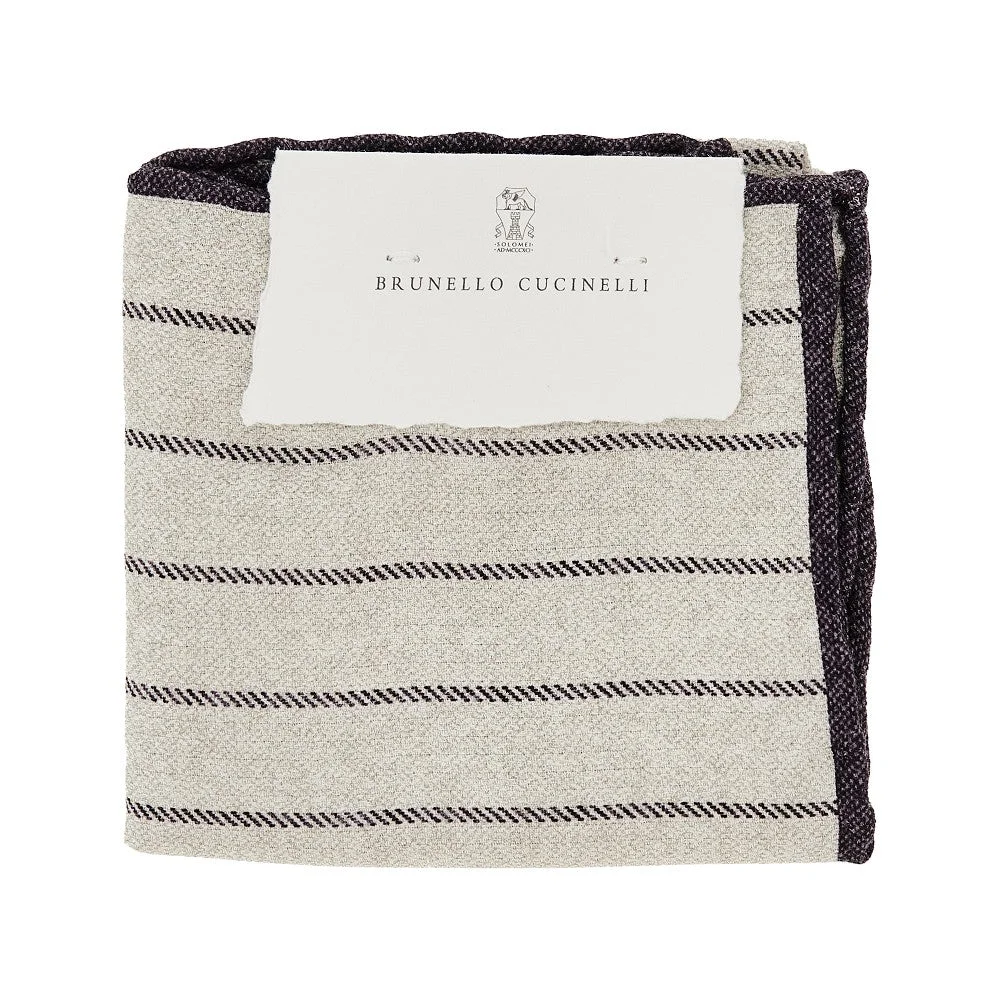 JACQUARD SILK POCKET SQUARE - 1