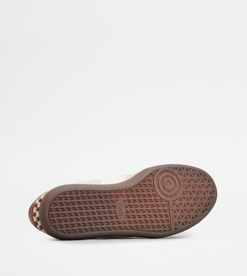 TOD'S TABS SNEAKERS IN SUEDE - BEIGE, WHITE, BROWN, RED 4