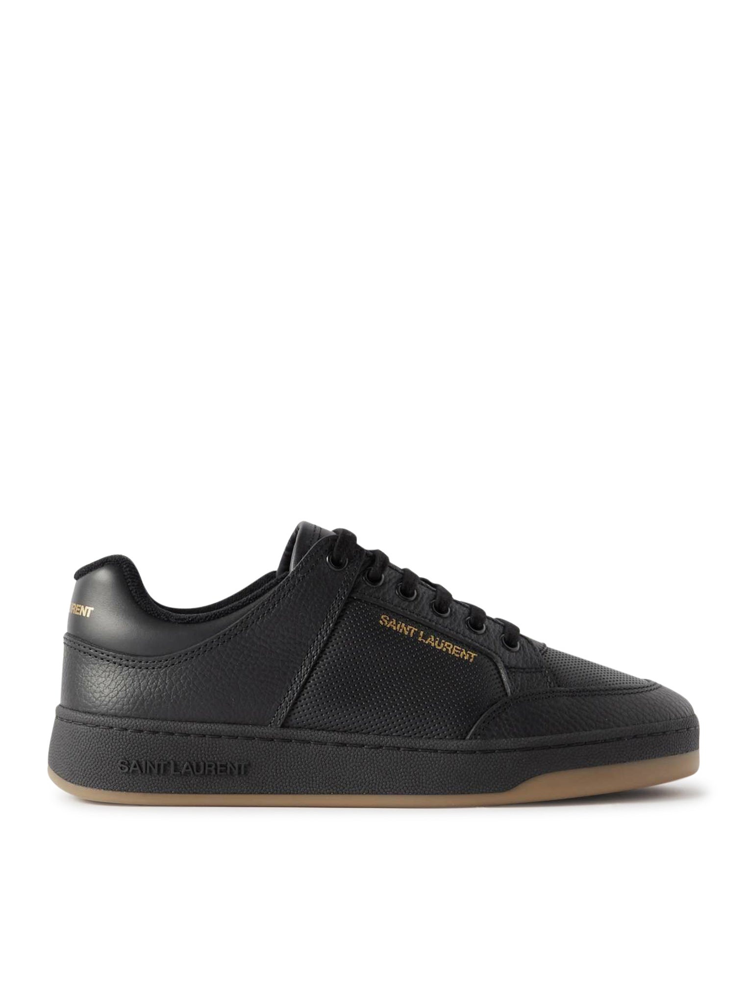 SL/61 PERFORATED LEATHER SNEAKERS - 1