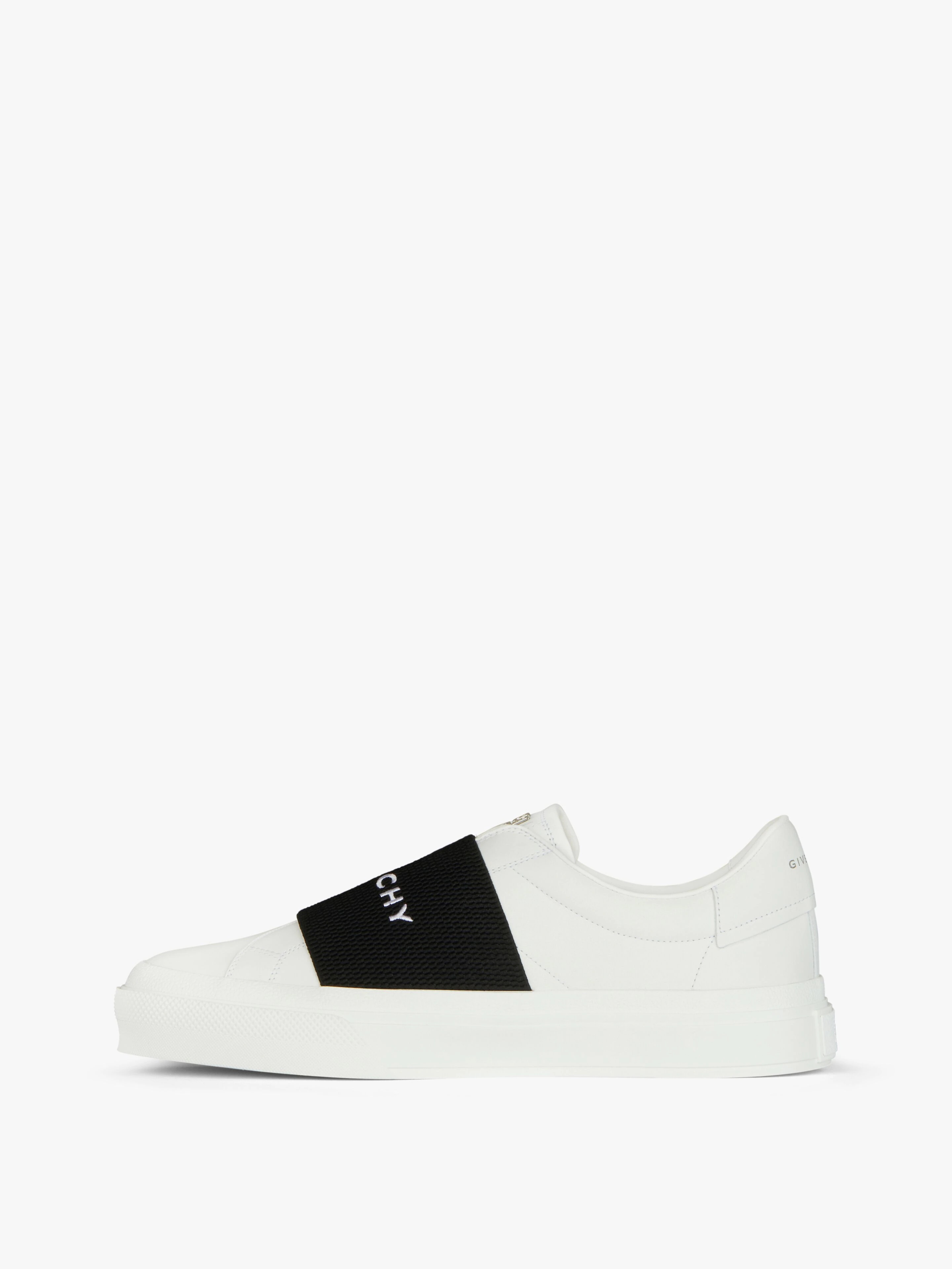 CITY SPORT SNEAKERS IN LEATHER WITH GIVENCHY STRAP - 3
